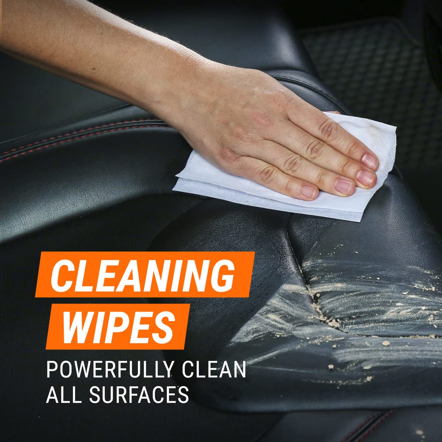 Armor All Car Cleaning Wipes And Leather Wipes, Use On Car Interior, Truck Interior And Motorcycle Interior, 30 Count Each, 2 Pa
