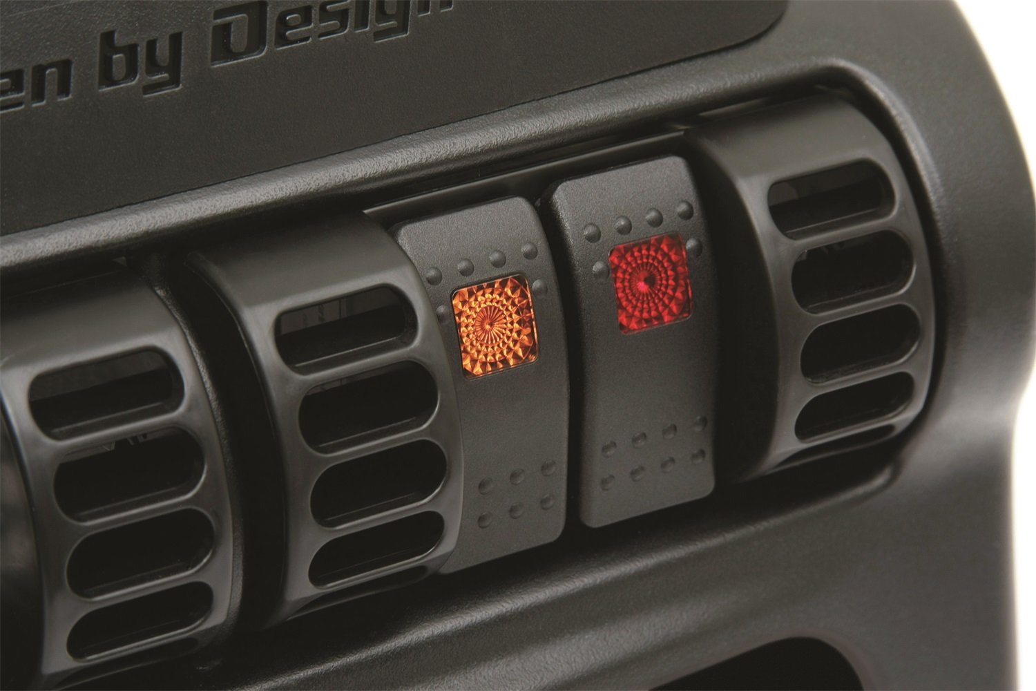 Daystar, Jeep Tj Wrangler And Xj Cherokee Air Vent Switch Panel, Rocker Switches Sold Separately, Fits 1997 To 2006 Jeep Tj And 1997 To 2001 Jeep Xj Cherokee, 2/4Wd, Kj71032, Made In America,Black
