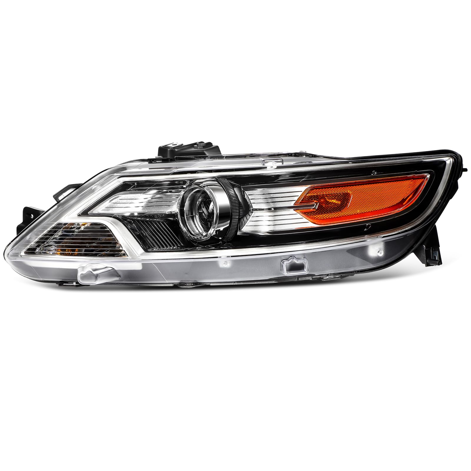 LBRST Headlights Fit 2010-2012 for Taurus Driver Side Headlight Assembly Black Housing FO2502280