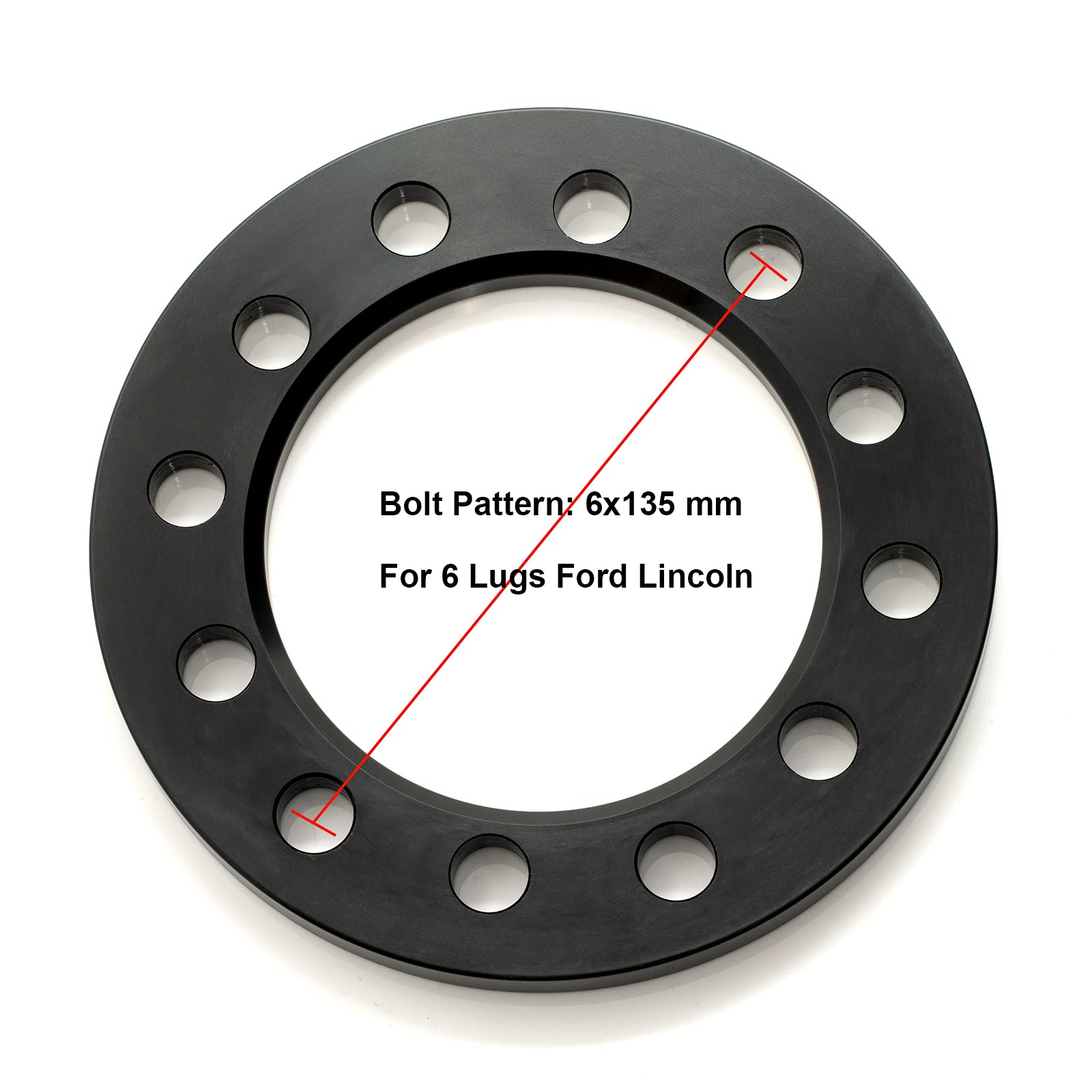 VLAOSCHI Forged 6x5.5 6x135 6x139.7 Universal Wheel Spacers 1/4 Inch (6mm) Compatible with Chevy Ford-Toyota 6 Lug for Silverado