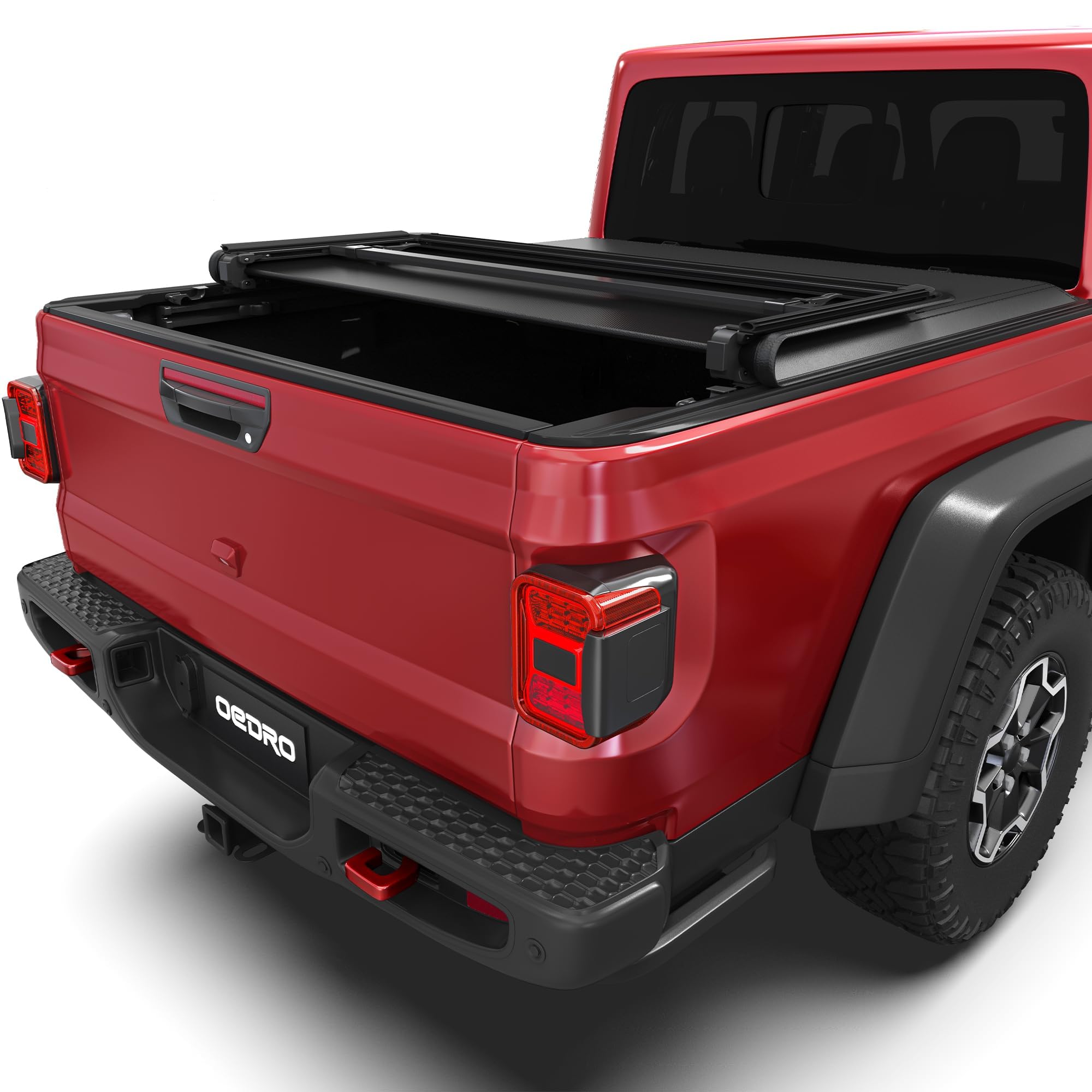 Oedro Soft Roll Up Truck Bed Tonneau Cover Compatible With 2020-2025 Jeep Gladiator/Jt 5Ft Bed
