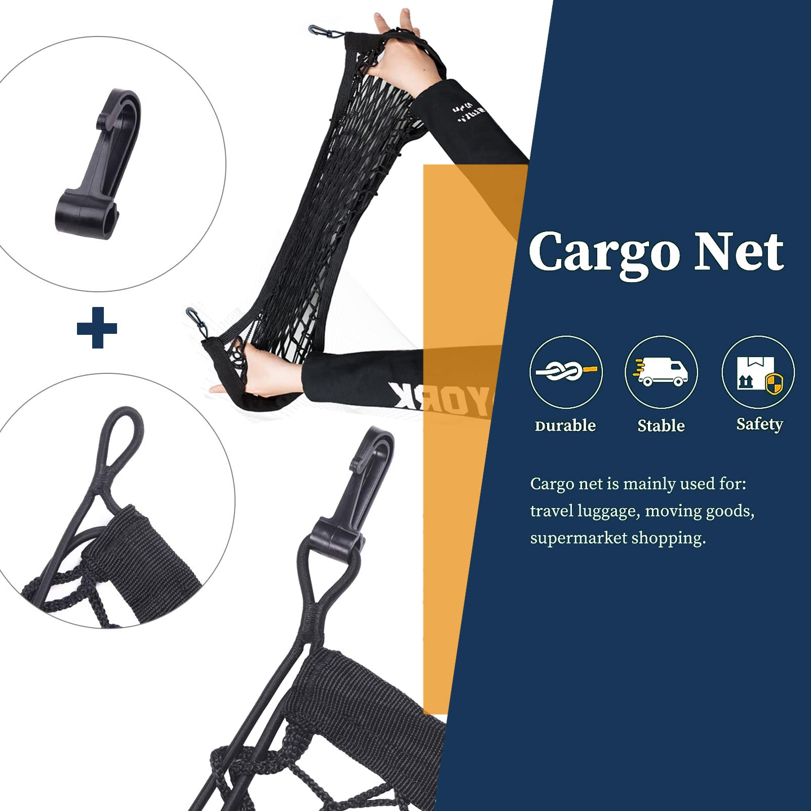 Cargo Net Upgraded Trunk Net Compatible With Gmc Yukon & Yukon Xl Denali Sle Slt At4 New 2024 2023 2022 2021 2020 2019 2018 2017
