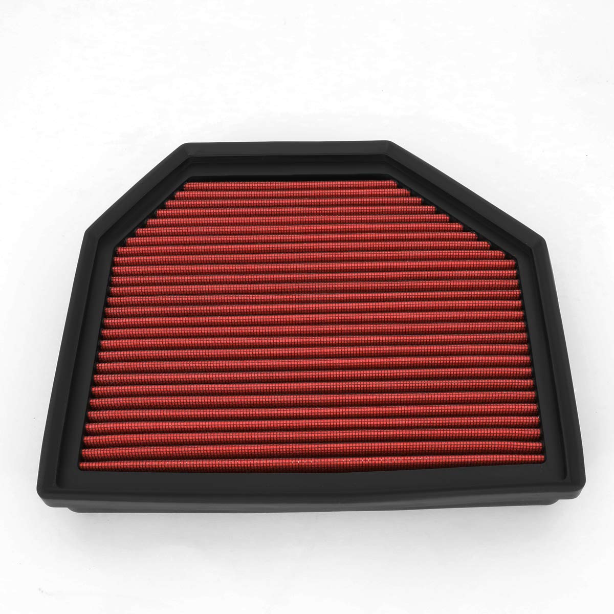 Dna Motoring Afpn-180-Rd Washable Drop In Panel Air Filter Enhance Engine Performance Power & Acceleration Improve [Compatible With 15-18 Bmw M3 / 15-19 M4 / 13-16 M5 / 12-18 M6 / 14-19 M6 Gran Coupe]