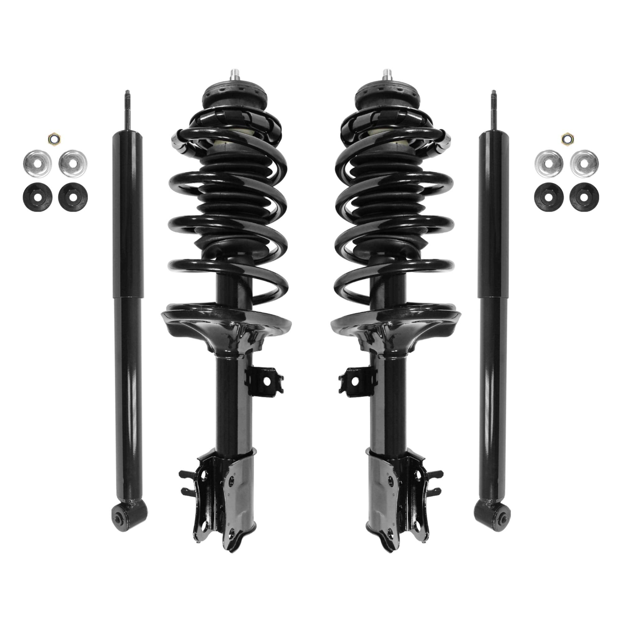 Unity Automotive Complete Strut Assembly Shock Kit for 2004-2012 Chevrolet Aveo, Black, Model 4-11403-251190-001