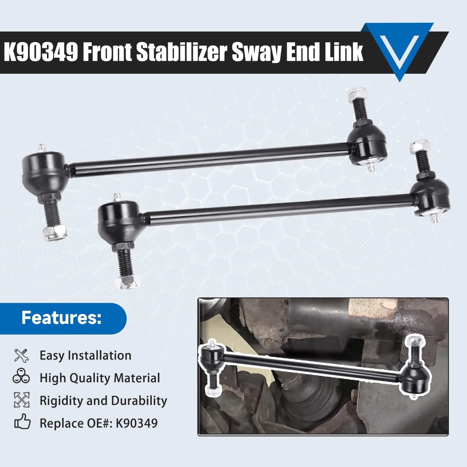 K90349 Sway Bar Links Fit For 1999-2004 Honda Odyssey 1999-2004 Honda Odyssey 2001-2005 Acura Mdx 2018-2019 Chevrolet Equinox 20