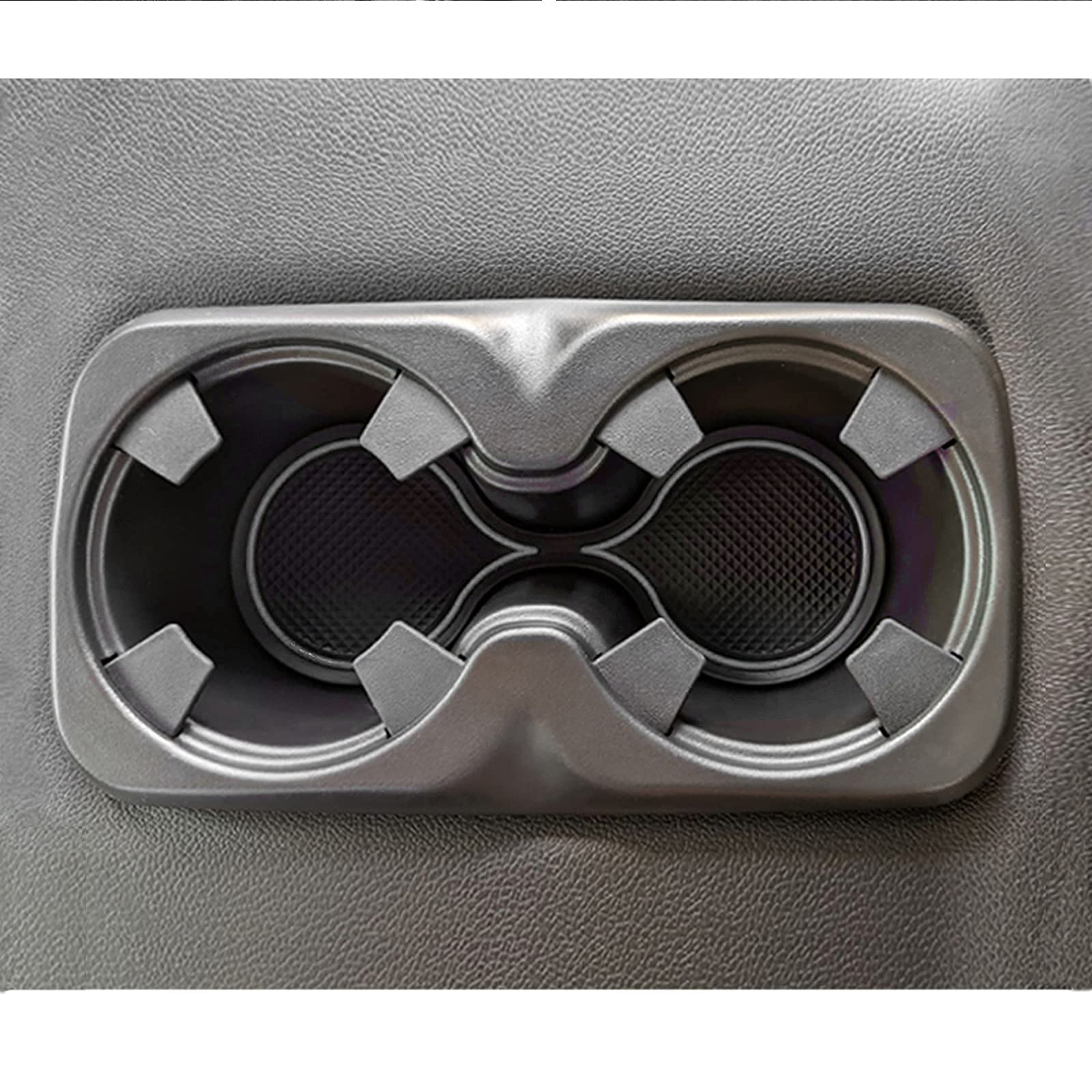 Jdmcar Custom Liner Accessories Compatible With Chevy Colorado/Gmc Canyon 2015-2021 2022, Cup Holder, Door Pocket, And Center Console Insert Mat Kit 26-Pc Set (Crew Cab, Gray Trim)