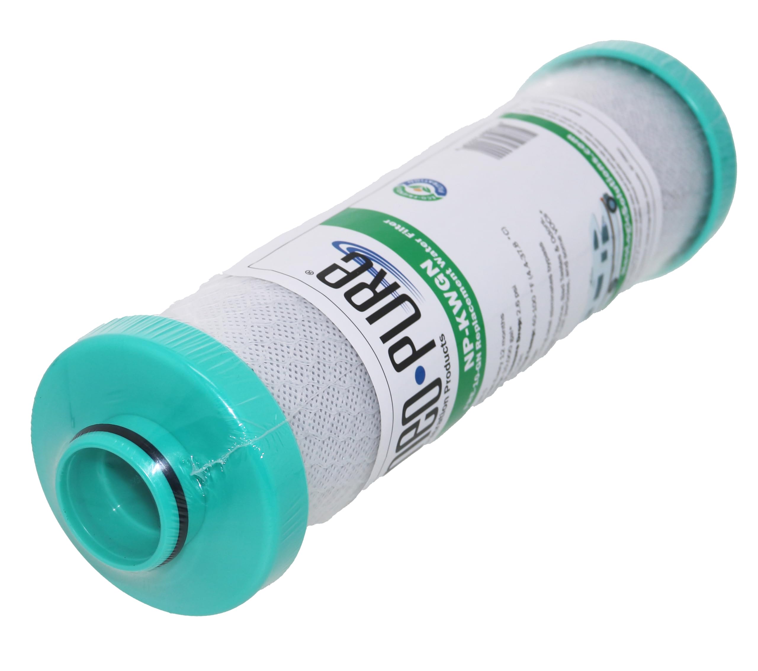 Neo-Pure RV Water Filter, Activated Carbon Block, 2.5 x 10", Green Caps, Model NP-KWGN:2PK, Replacement for Forest River FRE-10-GN (