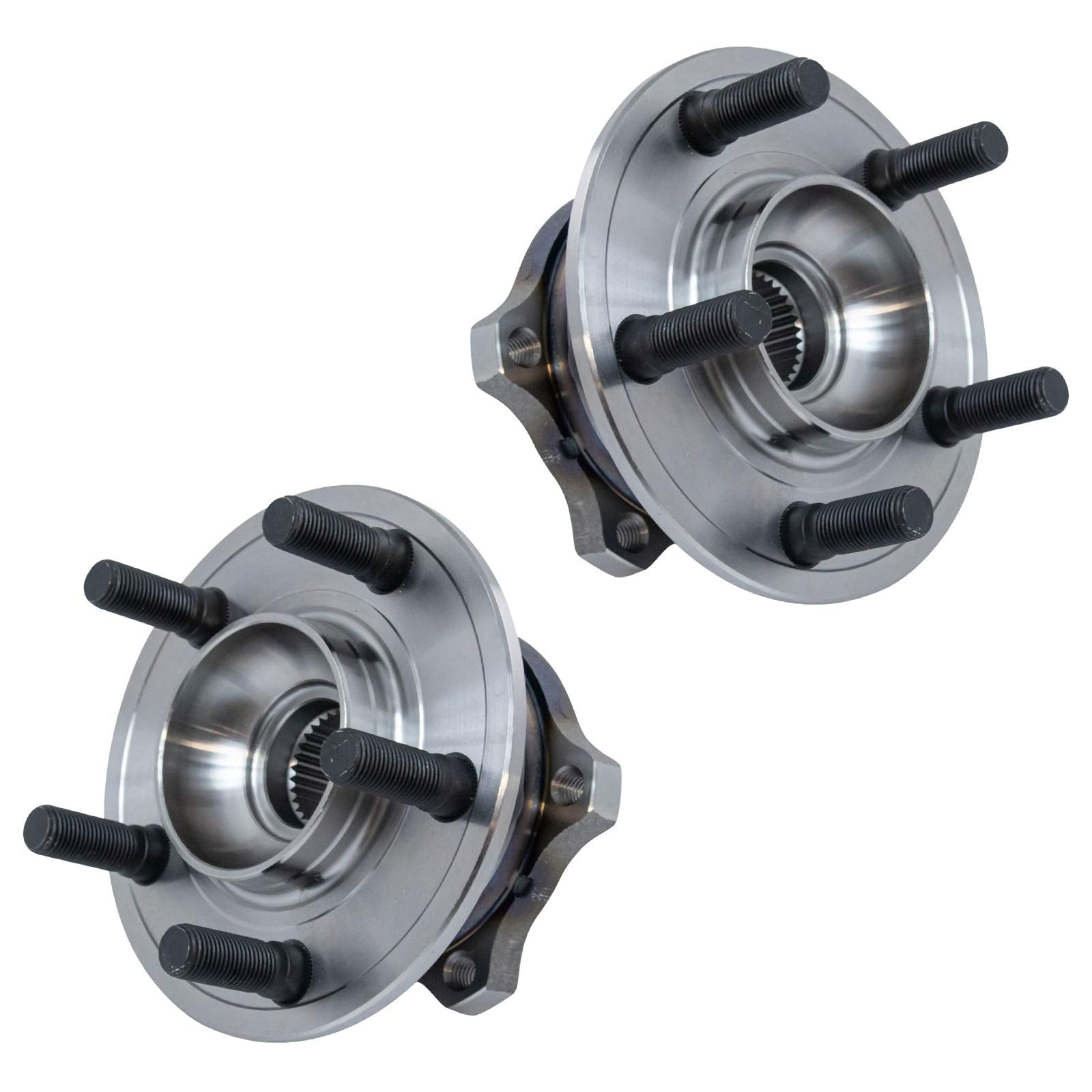 Trq Rear Wheel Hub Bearings Assembly Set Compatible With 2009-2014 Chrysler 300 2008-2014 Dodge Challenger Charger