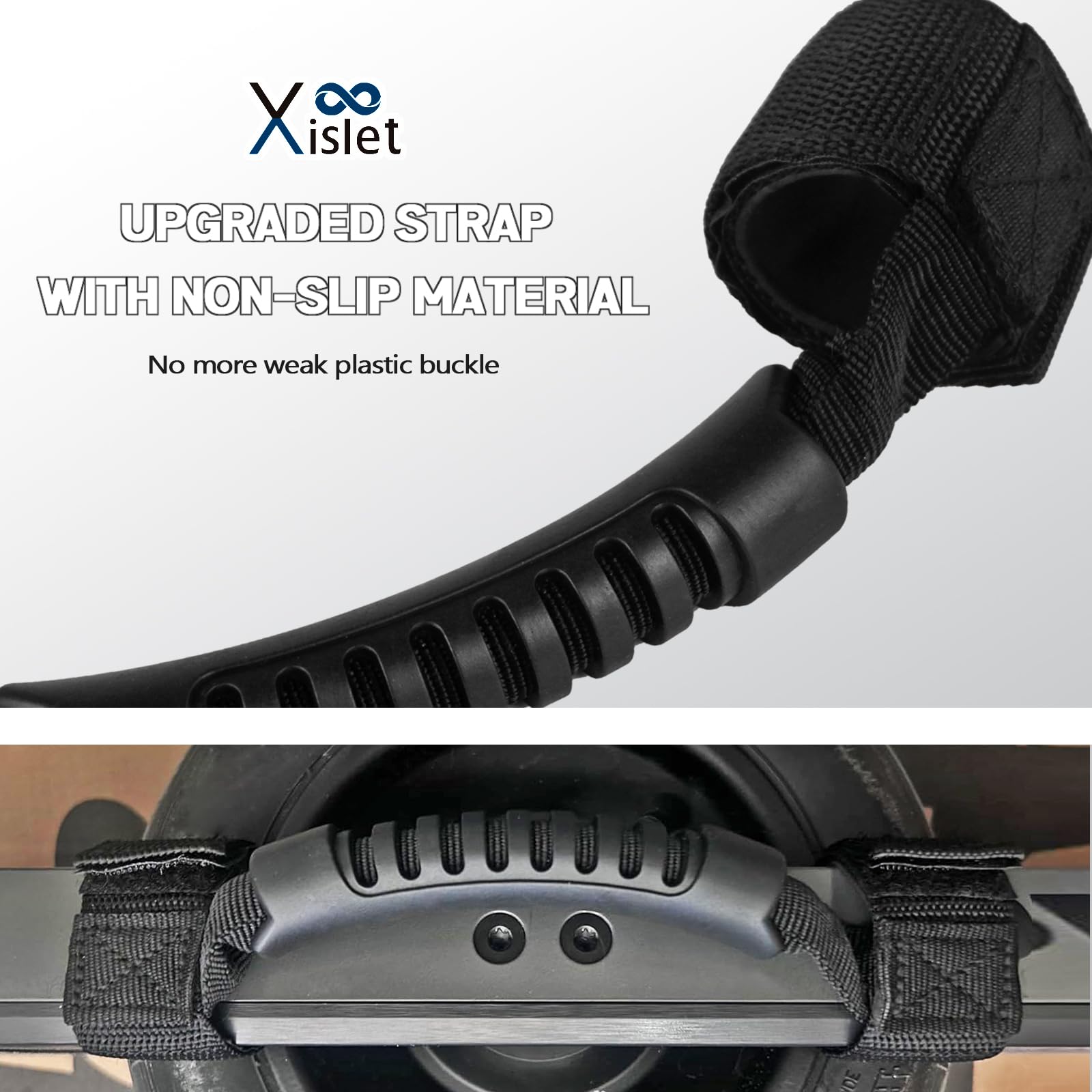 Xislet Onewheel Grab Handle - 2 Pack, Black, Compatible with UTV Polaris RZR & Can Am Maverick, Model XZGH002, Durable Plastic