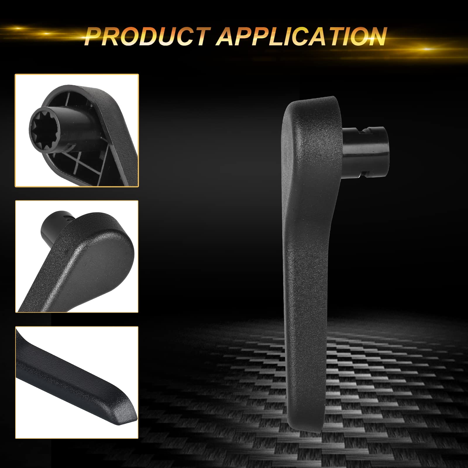 Bjyxshop Black Seat Recliner Handle Lever Seat Back Adjustment Front Right Passenger Side Replacement For Chevy Silverado Suburb