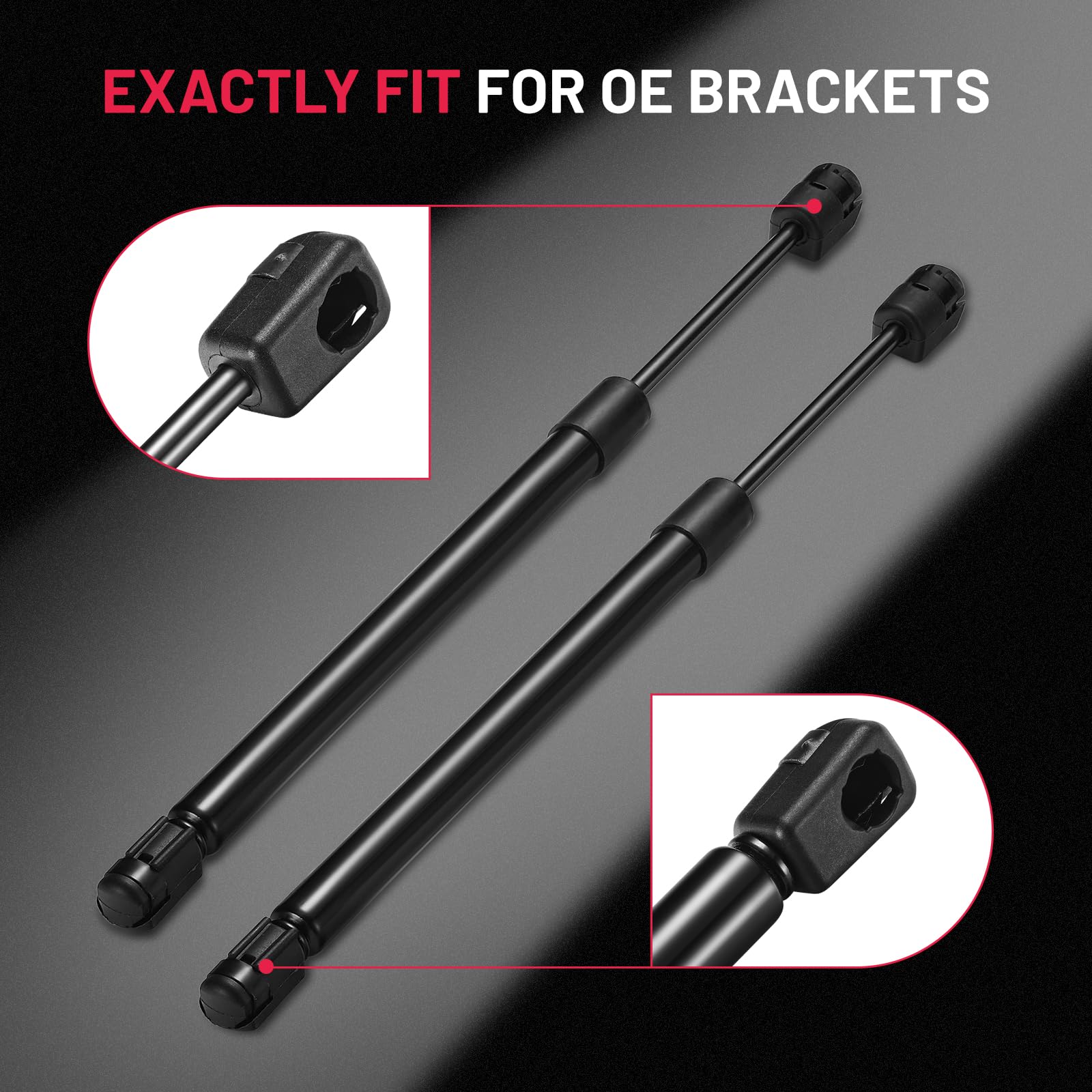 Bdfhyk Front Hood Lift Supports Struts Compatible With F-150 F-150 Heritage 2004 F-250 Expedition Rust Resistant 4478 Hood Strut