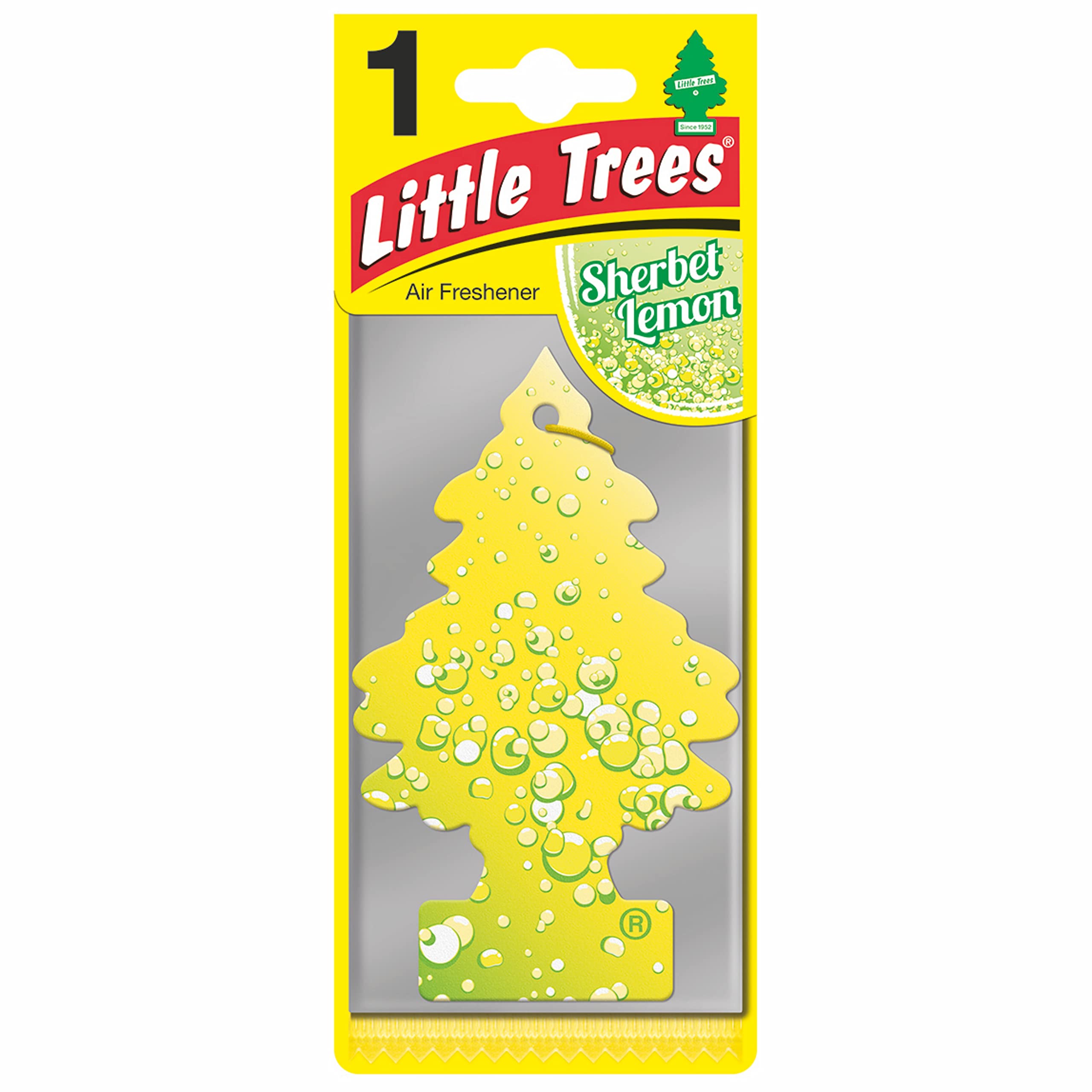 Little Trees Air Freshener Tree Mtr0073 Sherbet Lemon Fragrance For Car Home Boat Caravan - Single Pack