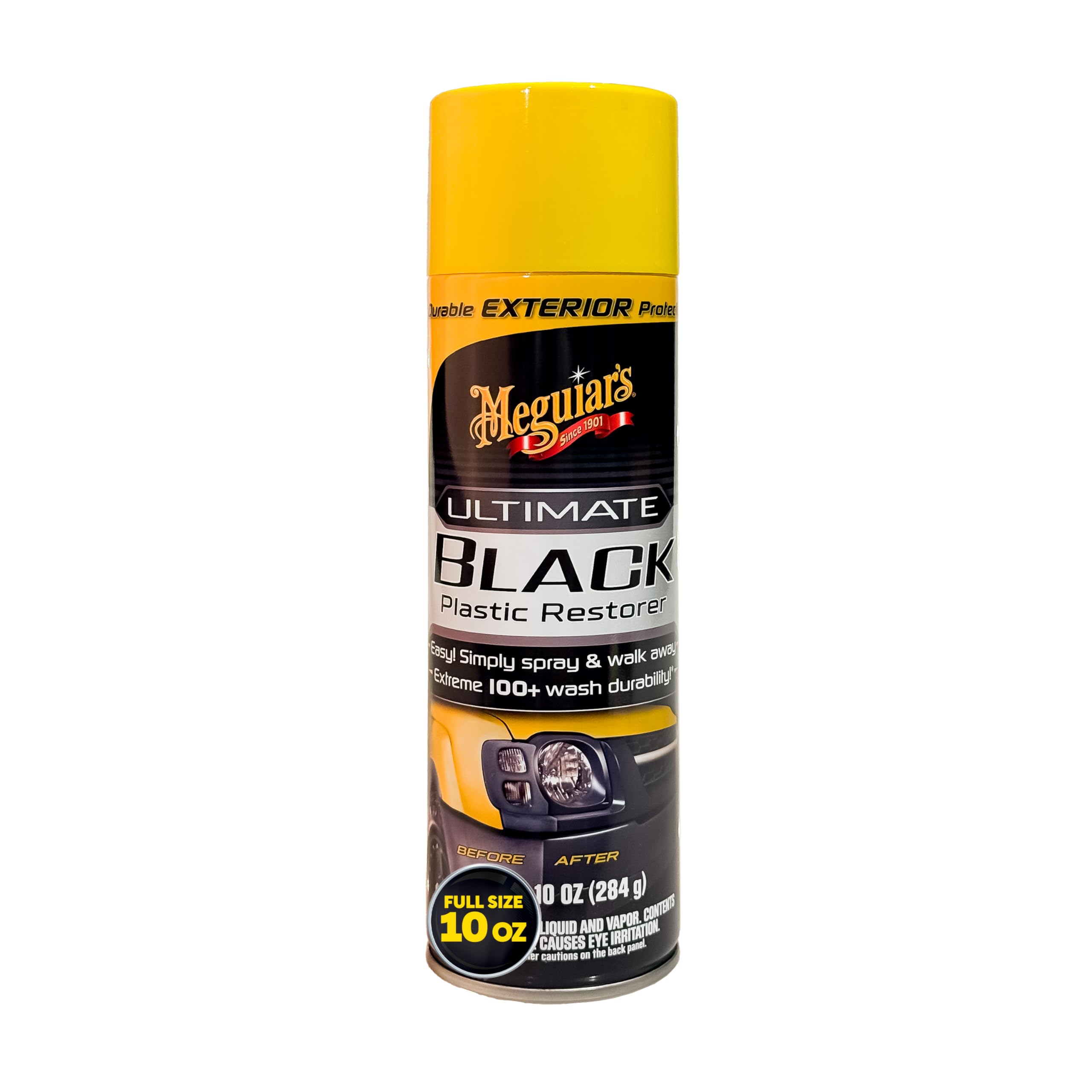 Meguiars Ultimate Black Plastic Restorer - Restore Faded Exterior Trim, Add Shine and Protect Exterior Trim with Durability and