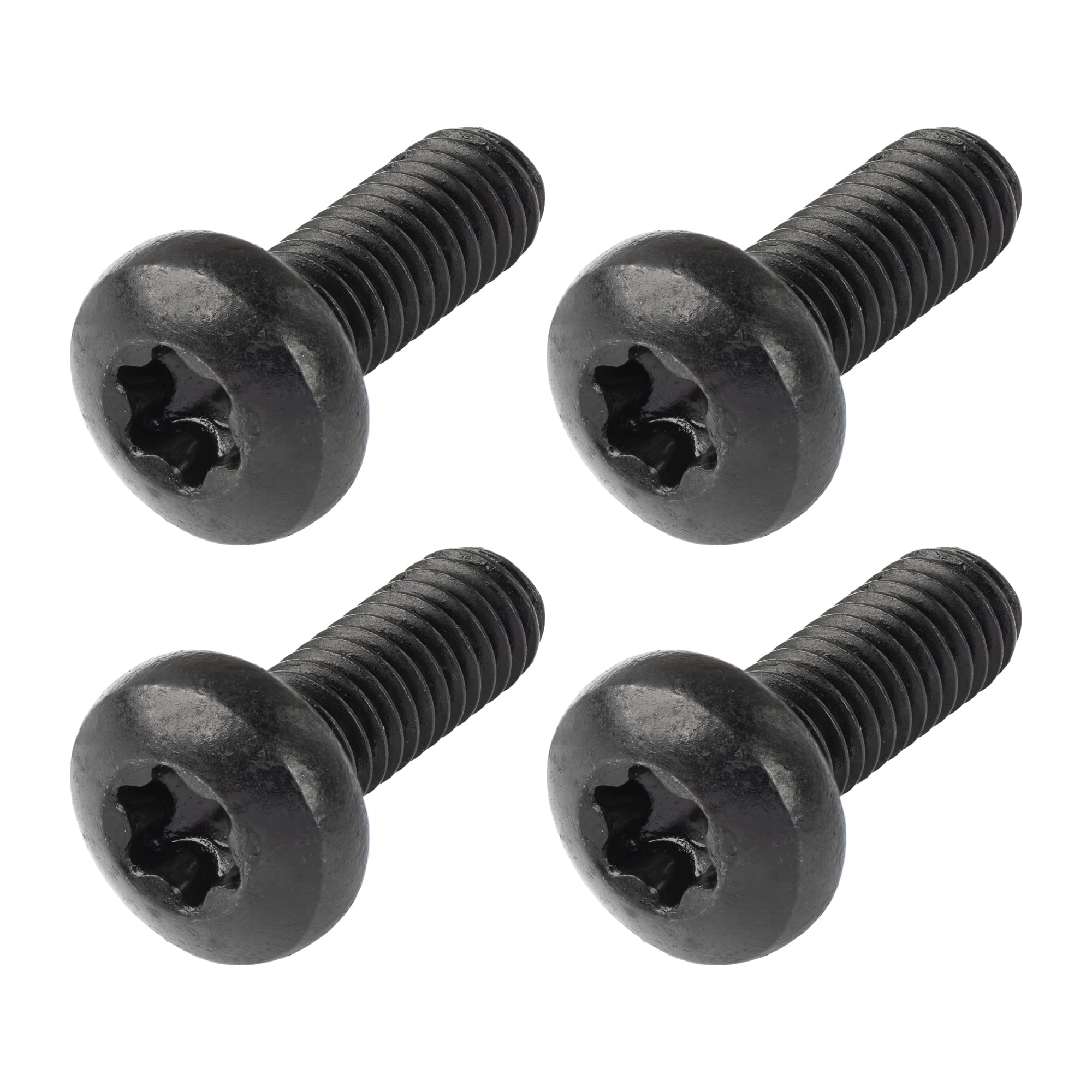 Black Stainless License Plate Screws Compatible With Toyota, Lexus, Honda | 4 Pack | M6-1.0 X 16Mm Security T30 Torx