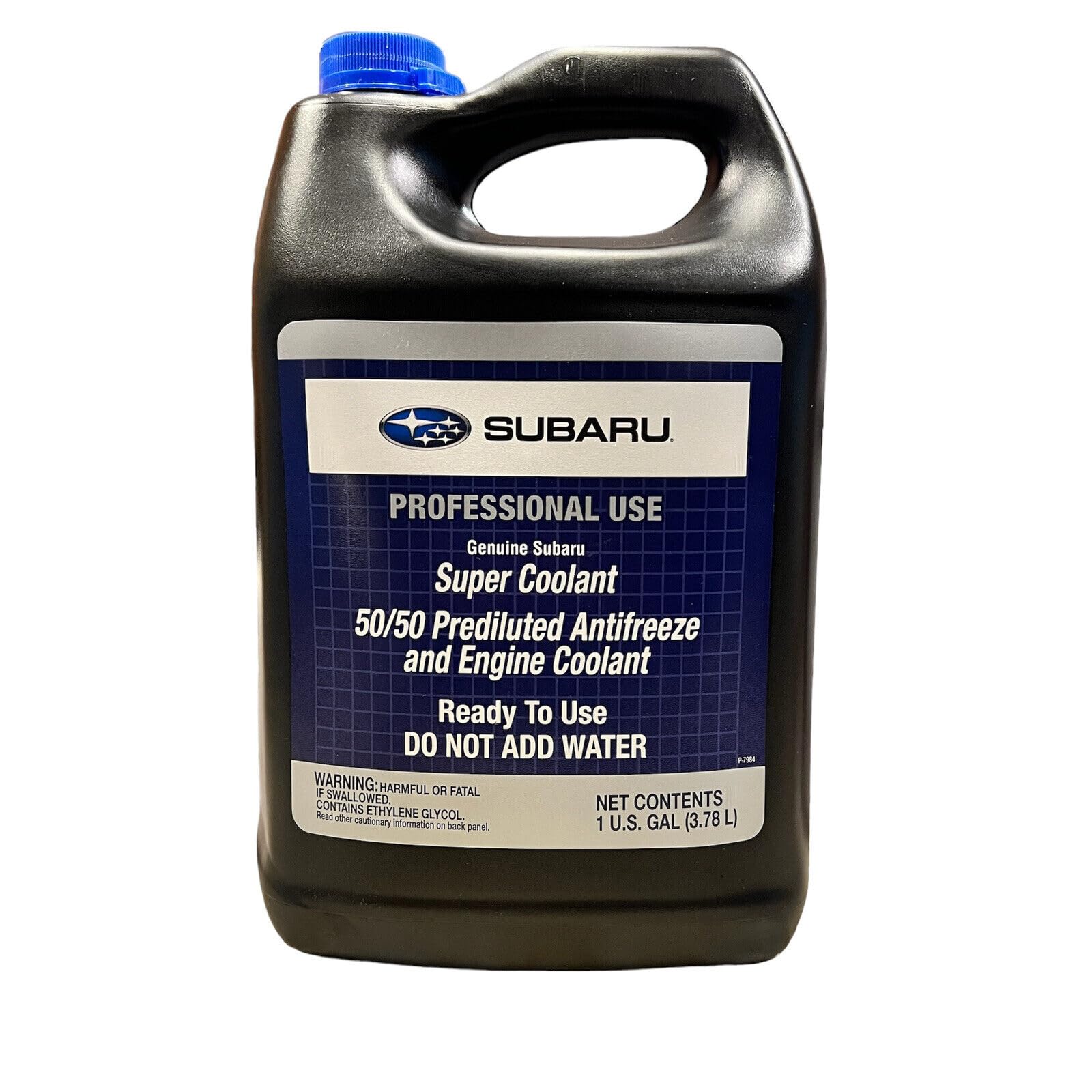Subaru Genuine Super Coolant Blue Prediluted SOA868V9272 1 Gallon Pre Mixed 50/50 2009 and Newer Ascent BRZ Crosstrek Forester I