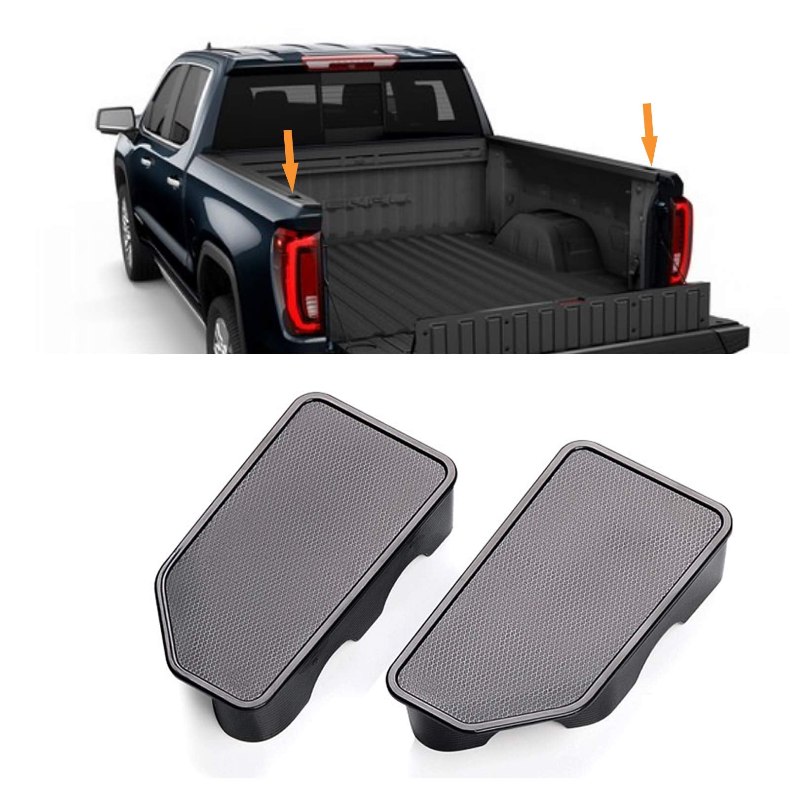 Moonlinks Compatible With Gmc Sierra/Chevy Silverado Stake Pocket Covers 2019-2023,Bed Rail Stake Pocket Hole Plug Caps For Sier