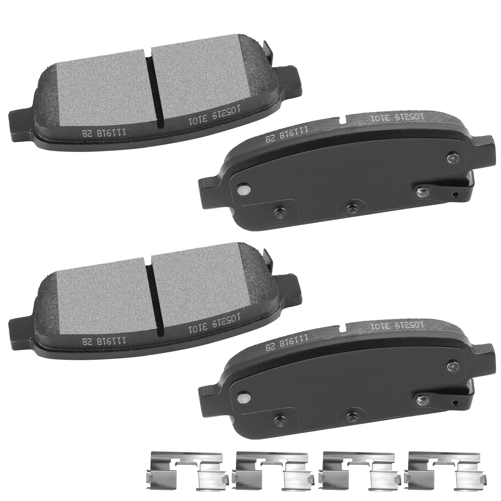 Cciyu D1468 Ceramic Rear Brake Pad Set Fit For Buick Cascada,Encore,Verano,For Cadillac Elr,Cruze,Cruze Limited,Orlando,13-16 Fo