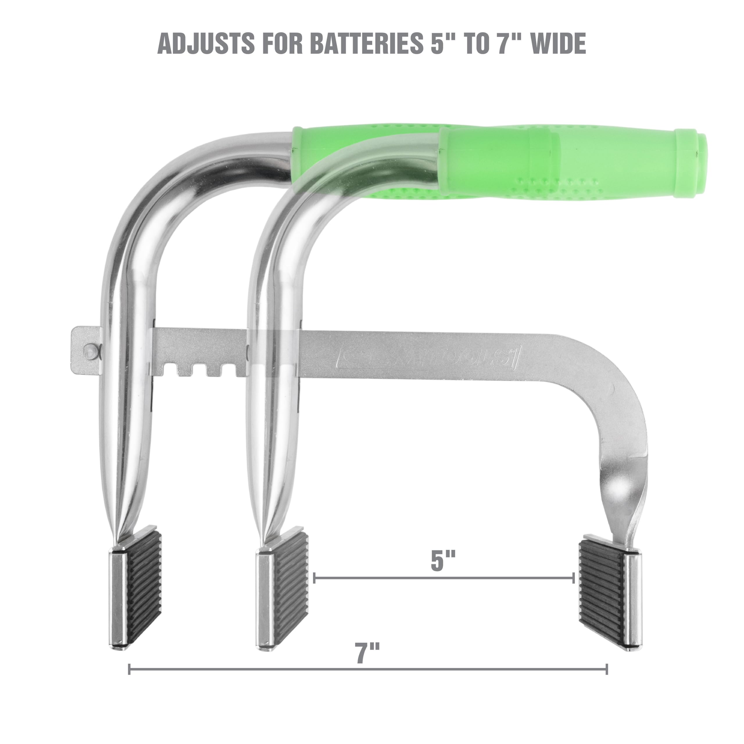 OEMTOOLS 25283 Battery Carrier, Safely Grab, Lift, and Carry Batteries During Removal and Installation, Adjustable from 5 Inches