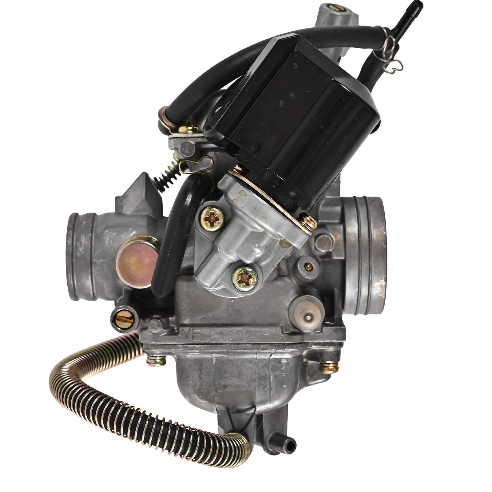 GY6 125cc/150cc Carburetor for 4 Stroke Engines Electric Choke Scooter ATV Go Kart 152QMI 157QMJ with Air Filter Intake Manifold