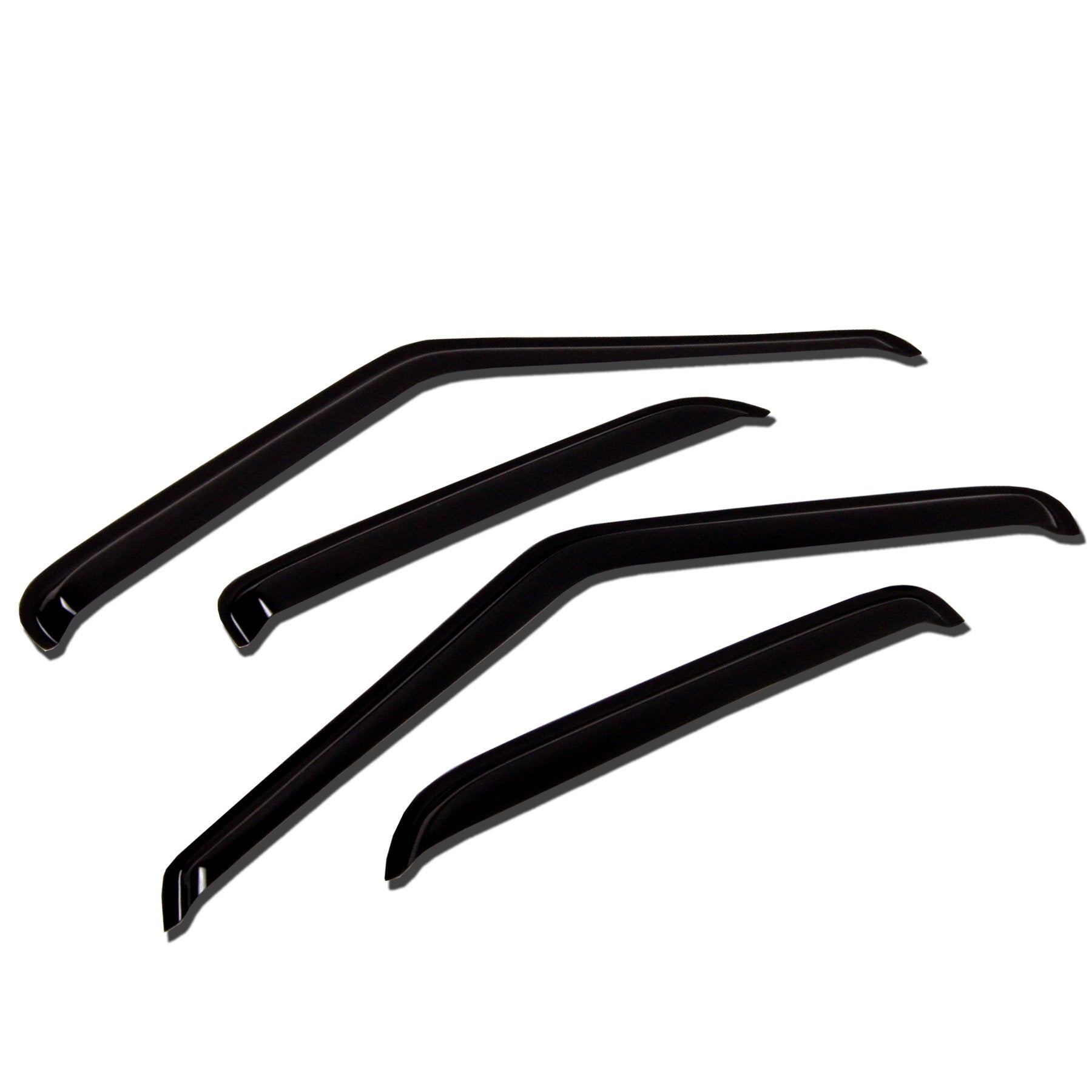 Tuningpros WV-335 Outside Mount Window Visor Deflector Rain Guard Dark Smoke 4-pc Set, Compatible With 2007-2012 Nissan Altima S