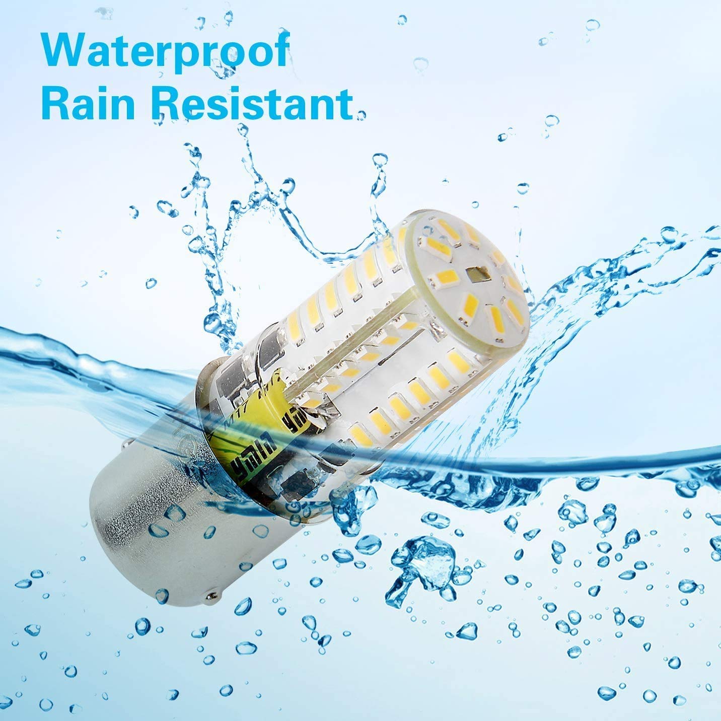 12V Low Voltage Ba15D 1142 Double Contact Bayonet Led Light Bulb, Waterproof 5W Warm White 3000K Equivalent 35W, For Rv Trailer,
