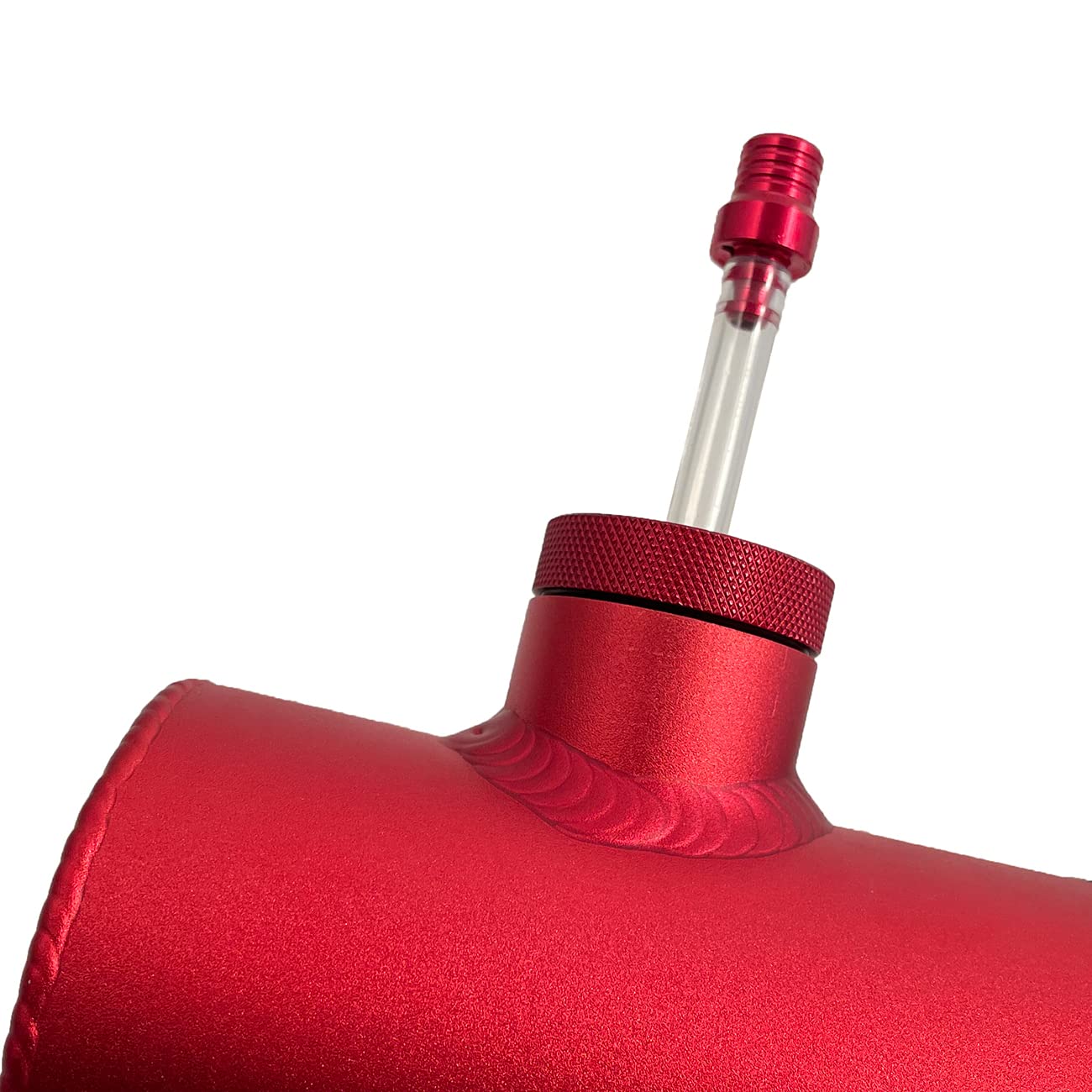 SJVLXHI Red Gas Tank Aluminum Cylinder 10'' For Coleman Powersports CT200U BT200X CT200u-ex,For Predator 212cc 196cc/6.5HP Go Ka