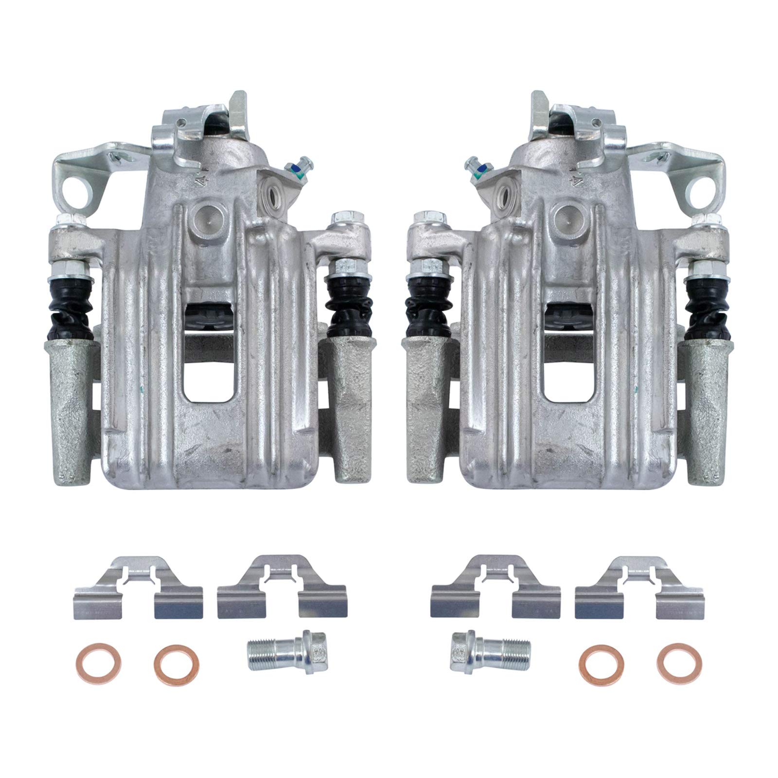 Trq Rear Brake Caliper Set Compatible With 2000-2006 Audi Tt Tt Quattro 1999-2005 Volkswagen Jetta