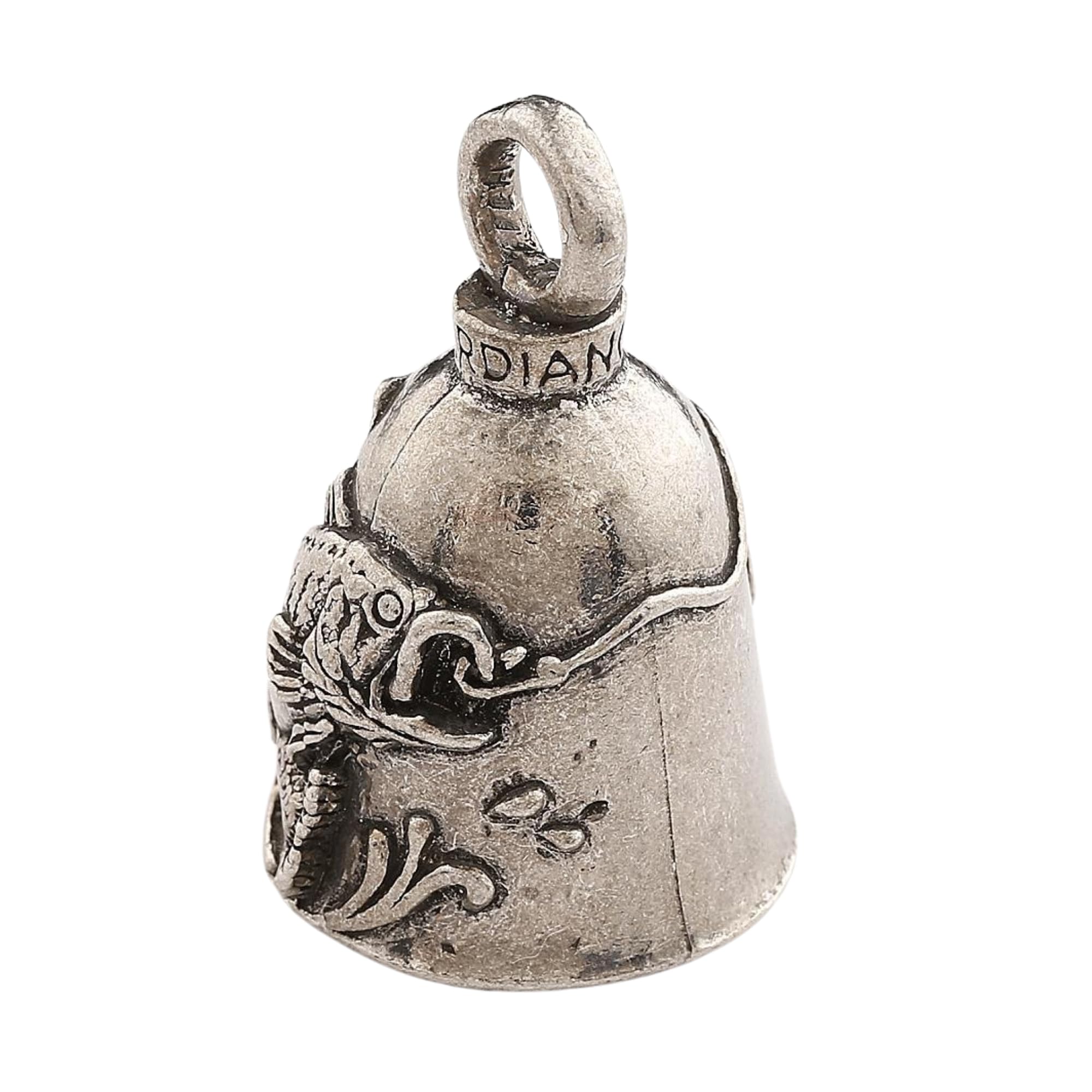 Guardian Bell Bass Fish Good Luck Bell W/Keyring & Black Velvet Gift Bag | Motorcycle Bell | Lead-Free Pewter | Good Luck Gift T
