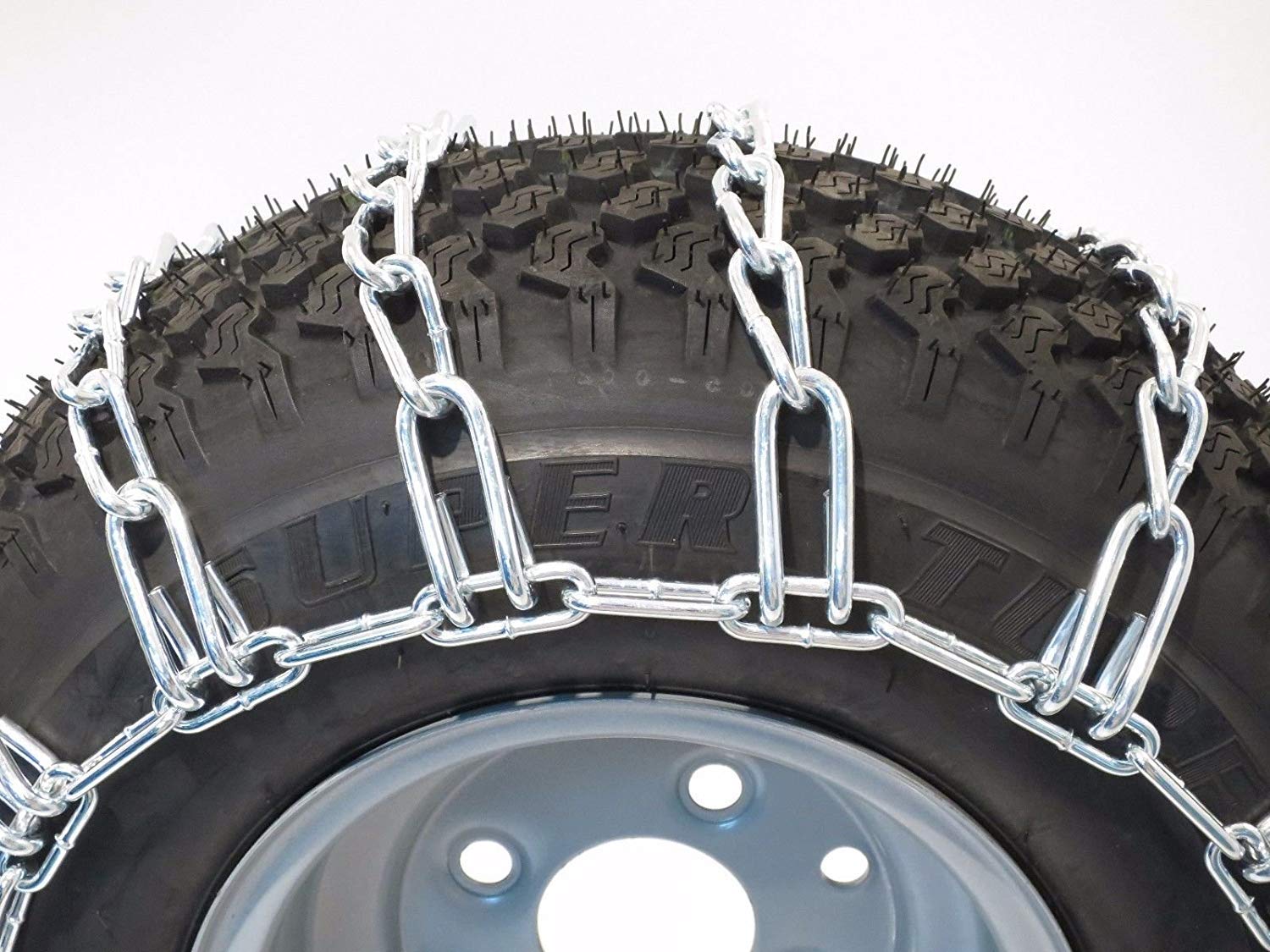 The Rop Shop | Pair Of 2 Link Tire Chains 26X12X12 For Snow Blowers, Lawn & Garden Tractors, Mowers & Riders, Utv, Atv, 4-Wheelers, Utility Vehicles