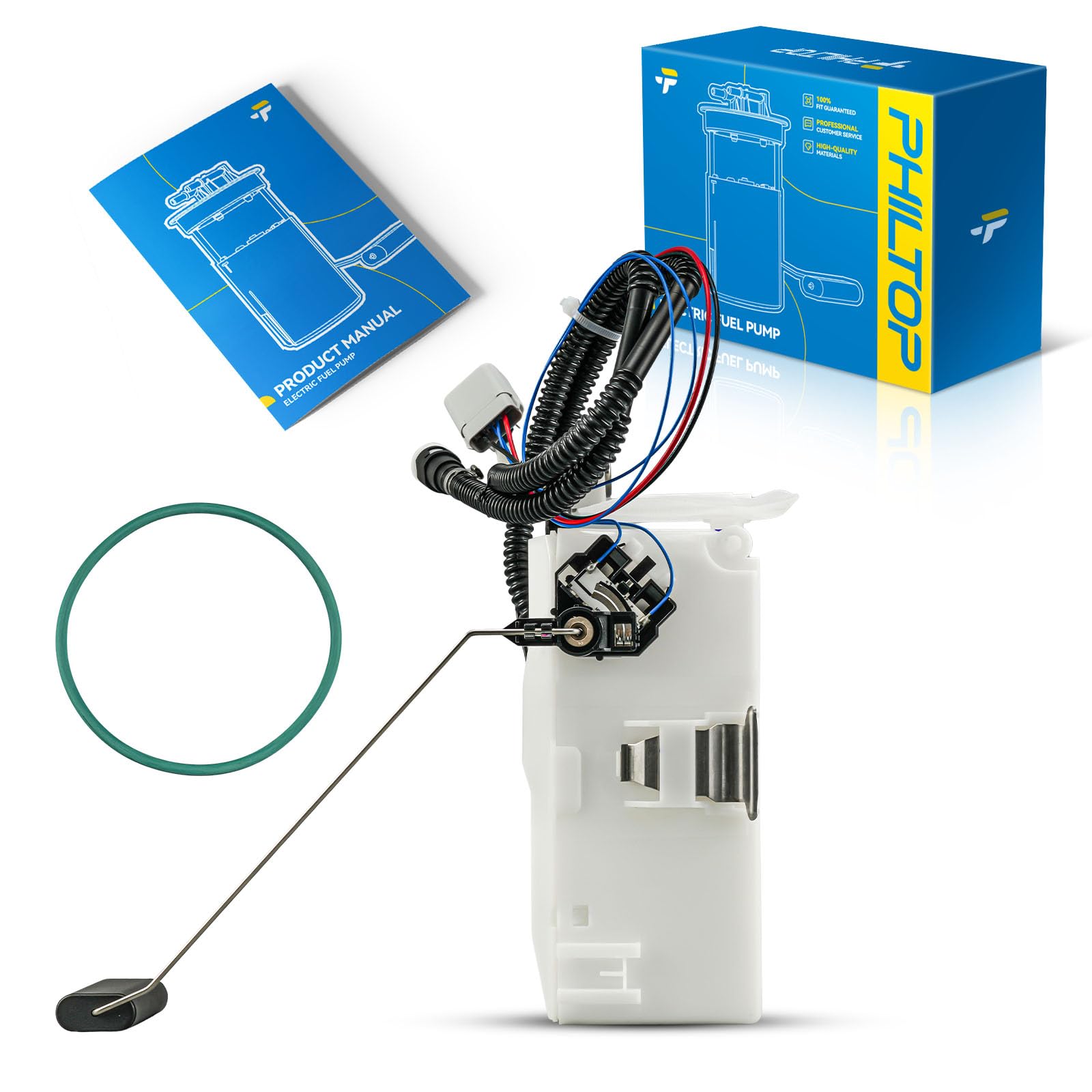 PHILTOP FG1222 Electric Fuel Pump Assembly Fit for Liberty 2002-2003, Liberty 2004 3.7L, Electric Fuel Pump Module Assembly Kit