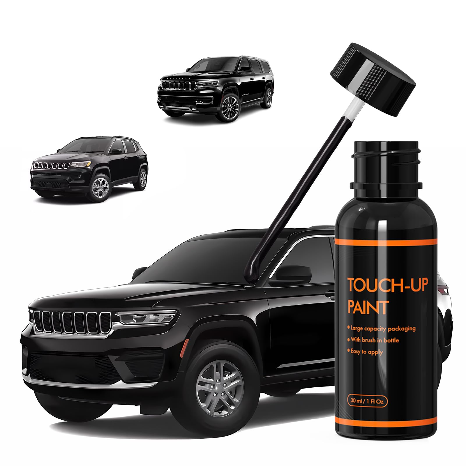 Xtryfun Pxj/Kxj Diamond Black Crystal Touch Up Paint For Jeep, Diy Car Paint Scratch Repair Kit, Automotive Paint, Quick & Easy