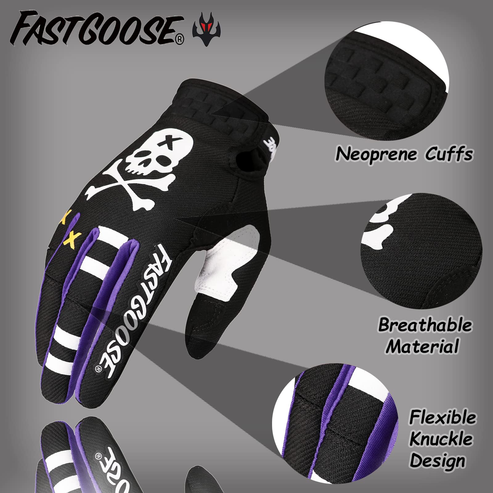 Fastgoose Dirt Bike Motocross Gloves - Motorbike & Atv Off Road Racing Sports Cycling Glove (Olive, X-Large)