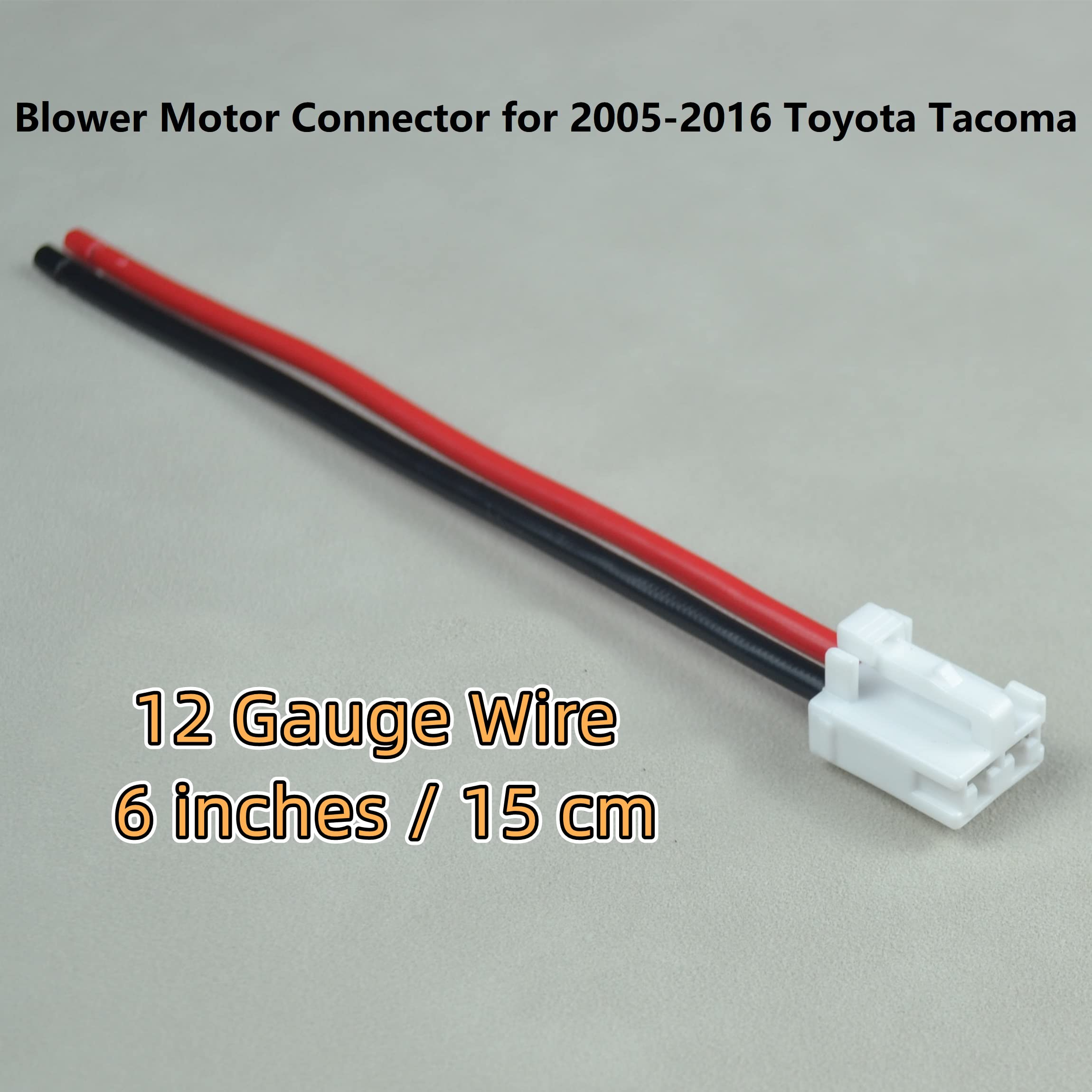 smart repairboy 12 Gauge Blower Motor Connector Harness for Toyota Tacoma 2005-2016, 6" Copper Wire, Replaces 82998-12380 90980-10916