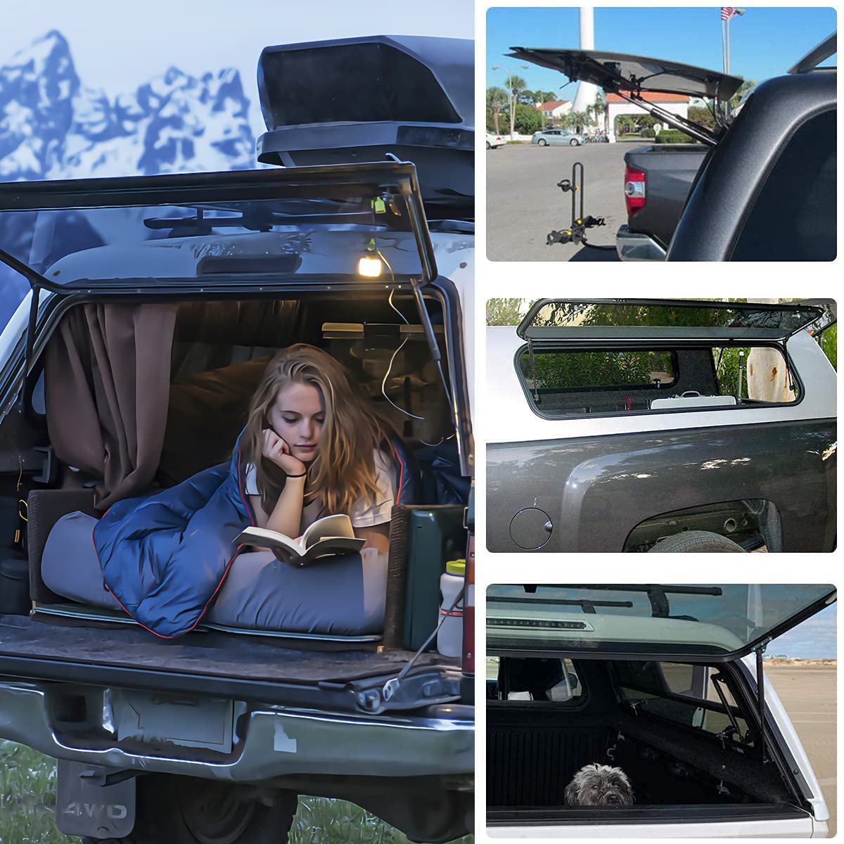 C16-10788 12 35Lbs/156N Gas Shock Strut For Leer Are Camper Shell Truck Topper Rear Window, Pickup Truck Tool Box Weatherguard Tool Box