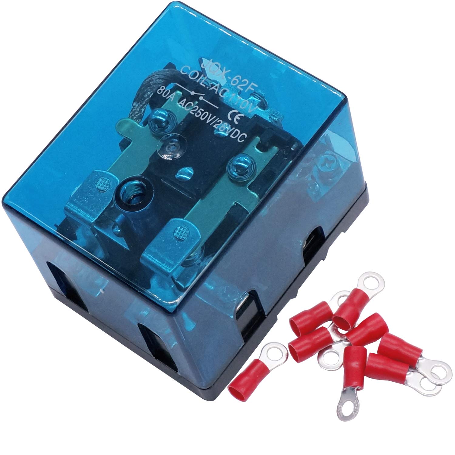 Twtade/Jqx-62F-2Z Coil Voltage Ac 110V 80A Dpdt Electronmagnetic Relay,High Power Relay Ac 110V