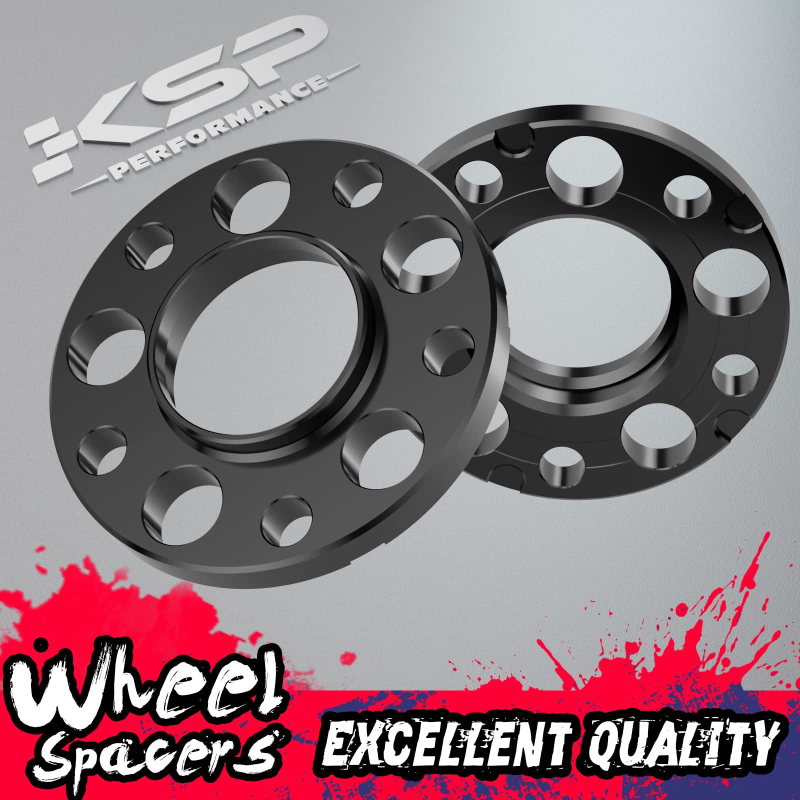 Ksp 5X120Mm Wheel Spacers, 2Pcs 15Mm Hubcentric Forged Spacer For E36 E46 E90 E92 E60 318I 323I 325I 328I 330I 335I 525I 545I Thread Pitch M12X1.5 Hub Bore 72.56Mm