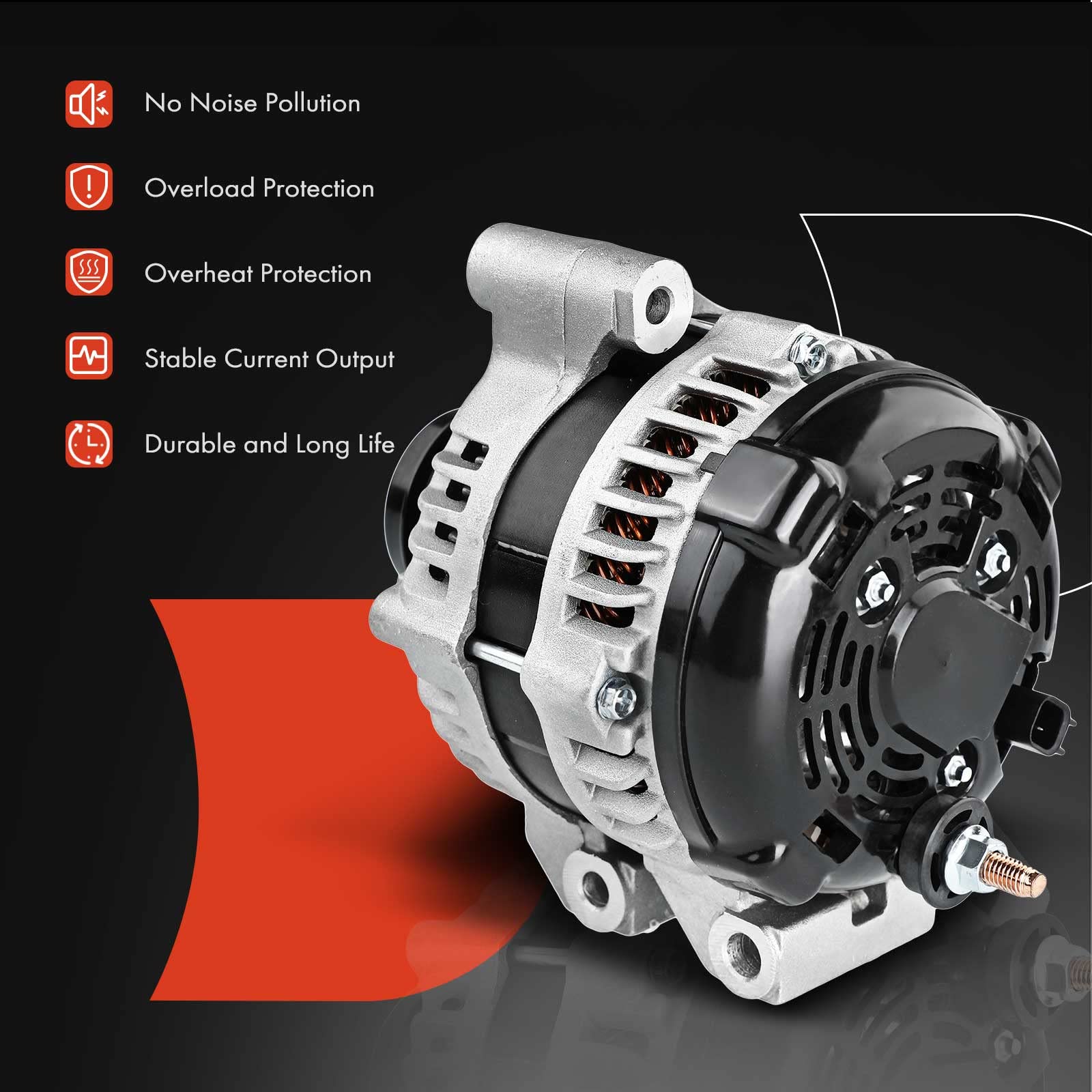 A-Premium Alternator Compatible With Chrysler 200 11-14, Town & Country 11-16 & Dodge Avenger 11-14, Grand Caravan 11-20, Journe