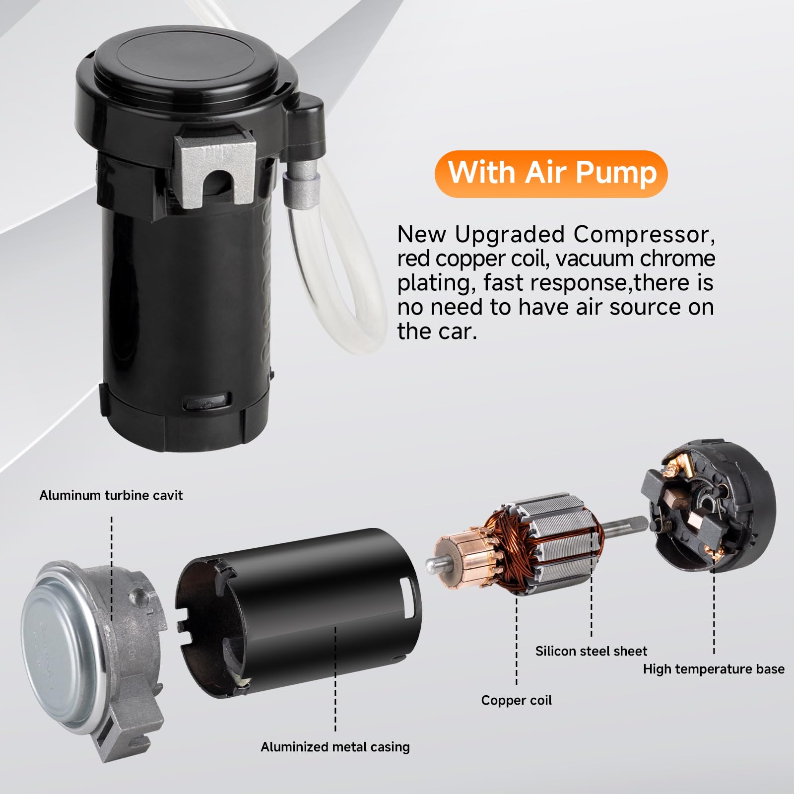 AOLIHAN Black Train Horn for Car, Loud Car Horns, Air Horn for Truck/Car/Motorcycle, 12V 150dB Super Loud Dual Trumpet Air Horns