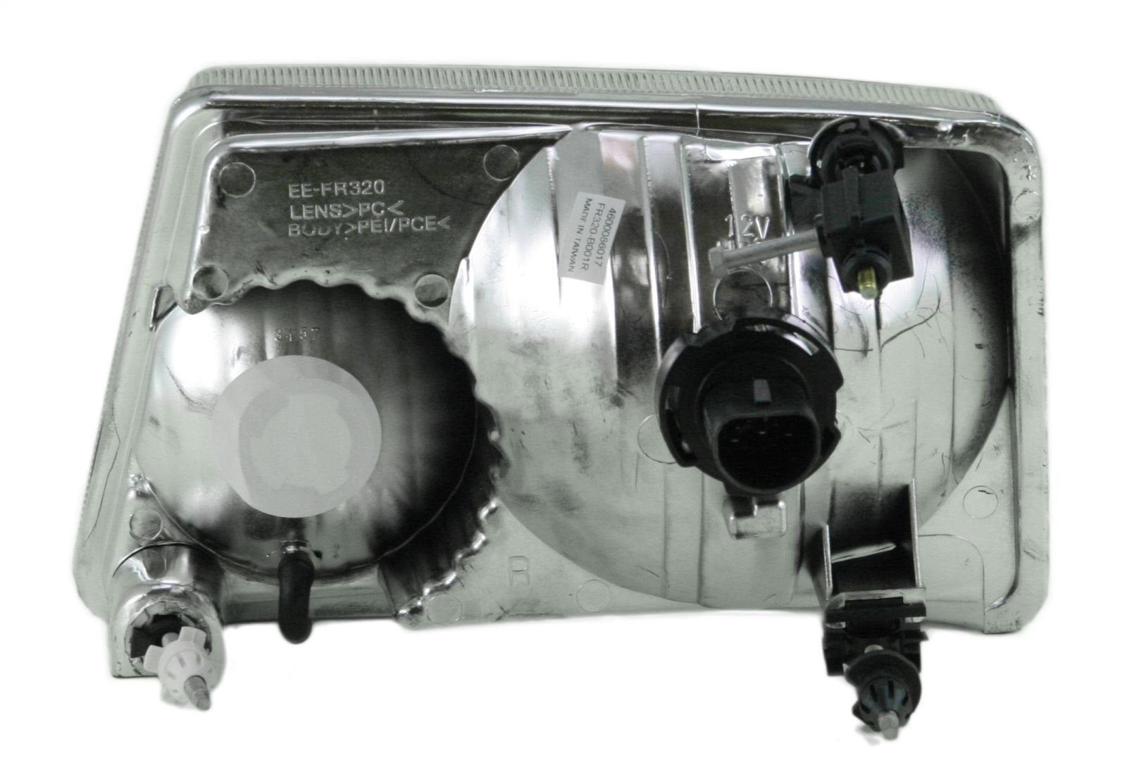 TRQ Headlight Assembly Set - Chrome Bezel - Driver & Passenger Side - Compatible with Ford Ranger 2001-2011, Model HLA88558