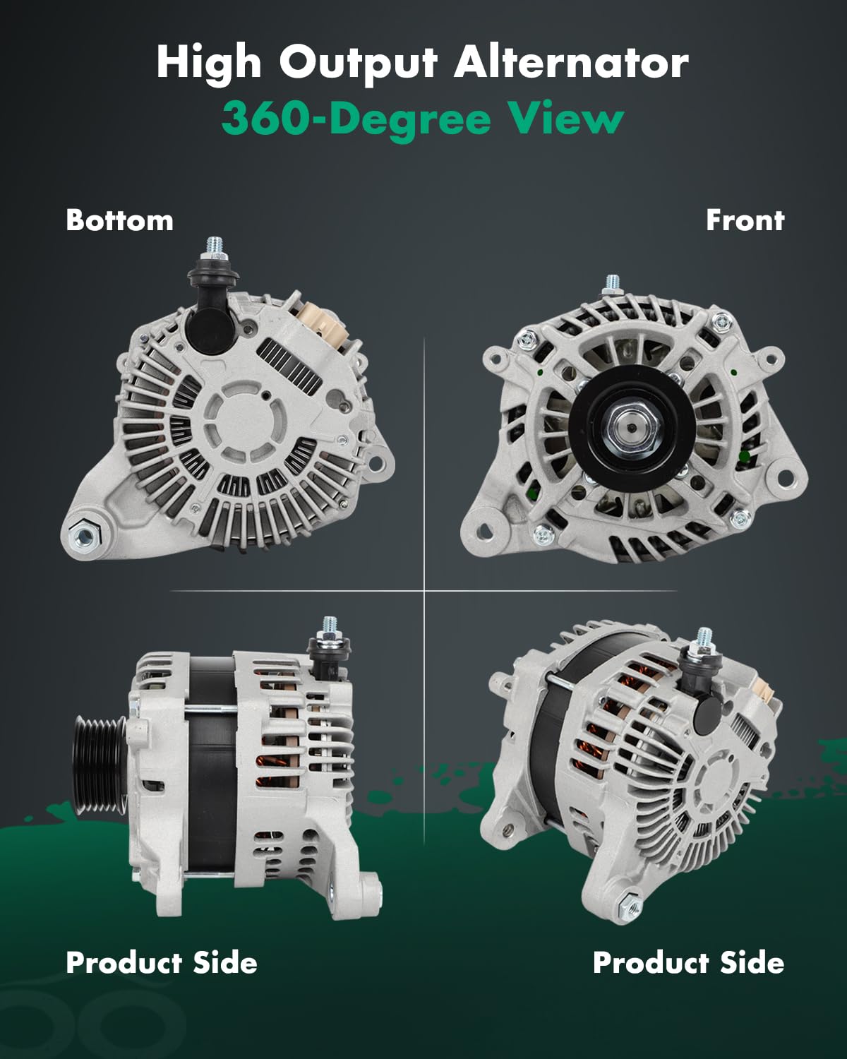 SCITOO Alternator Fit for Scion for FR-S 2013-2016,for Subaru for BRZ 2013-2016,for Toyota for 86 2017-2019 - 12V 130Amp CW S6 P