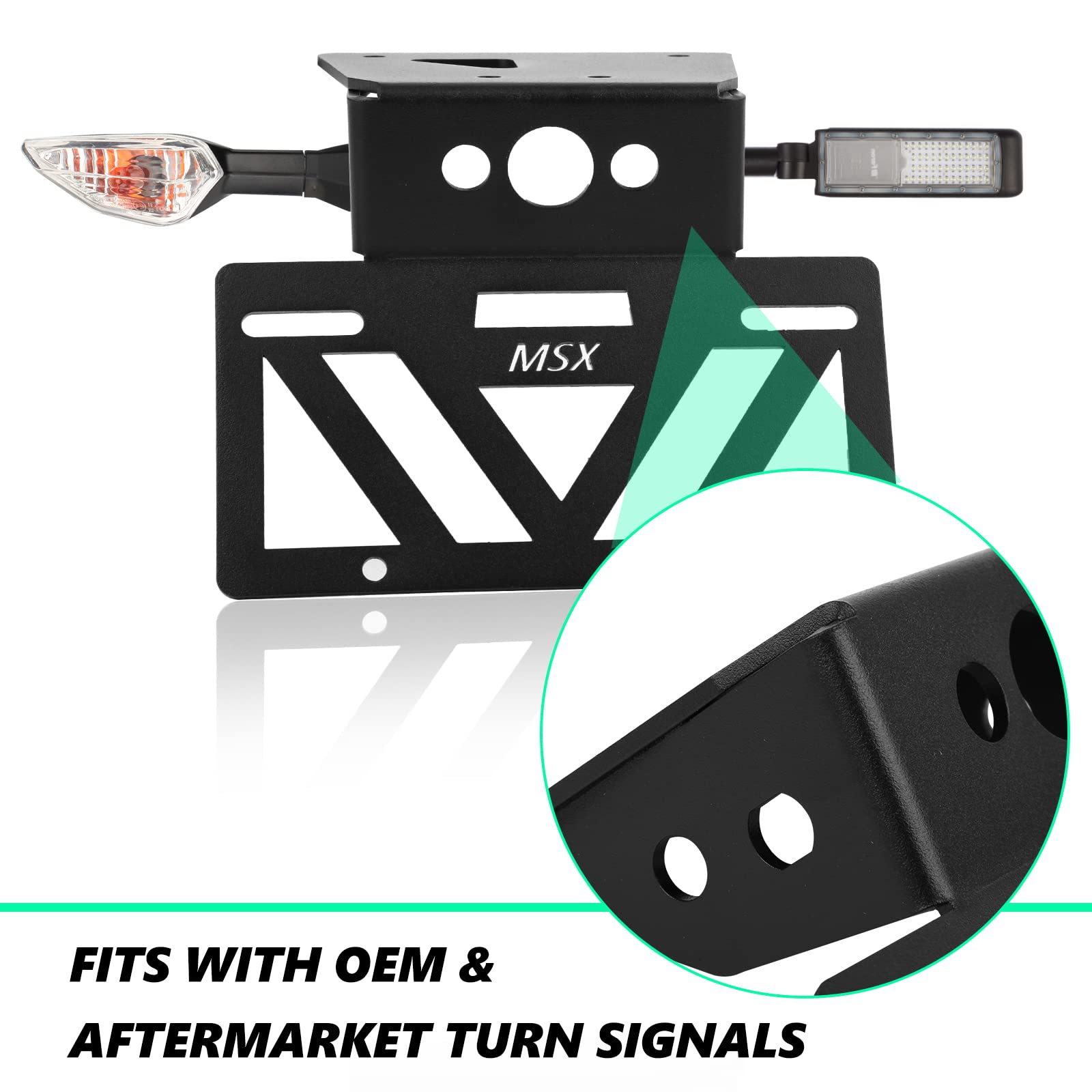 Inkudri 2023 2024 Grom Fender Eliminator 2022 Grom Tail Tidy Grom License Plate Bracket Mount 2024 Grom License Plate Holder Fit