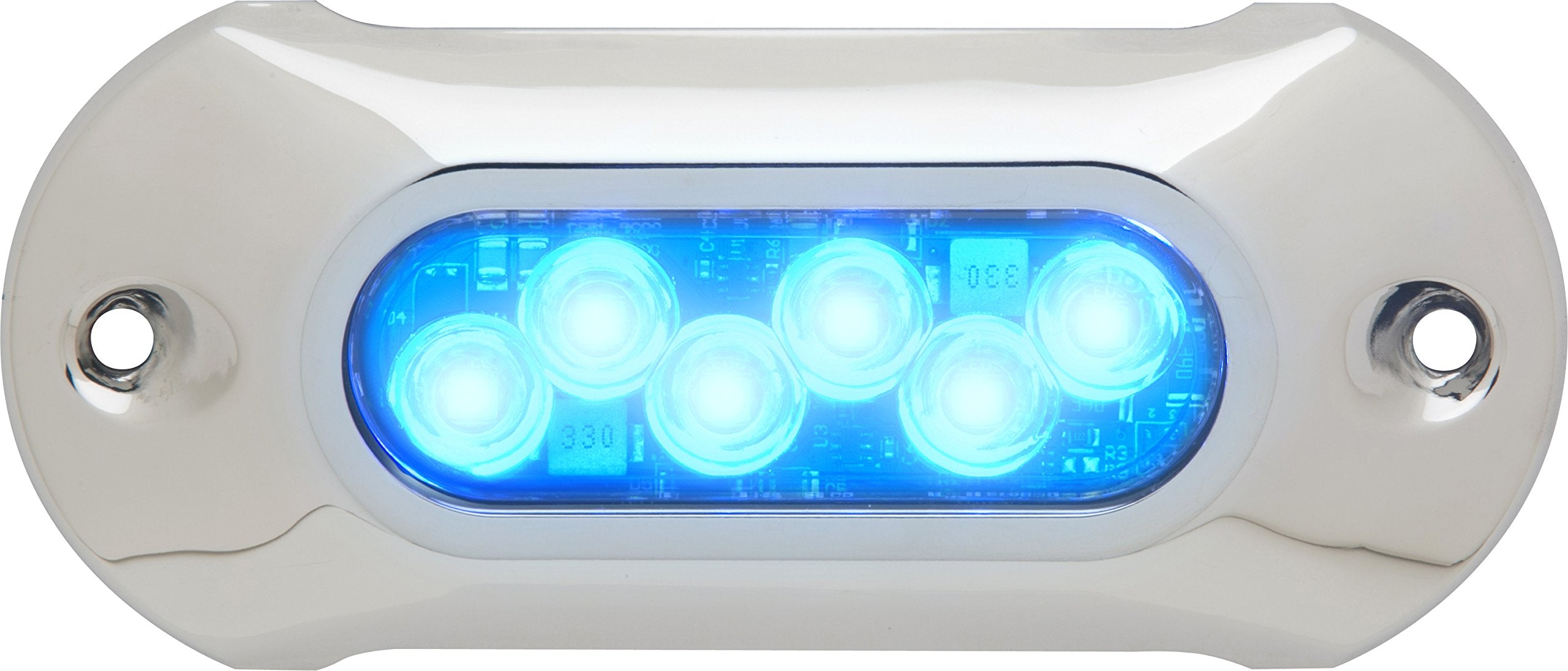 Attwood 65UW06B-7 Lightarmor Ultra-Bright 6-LED 1,350 Lumen Underwater Light, Sapphire Blue