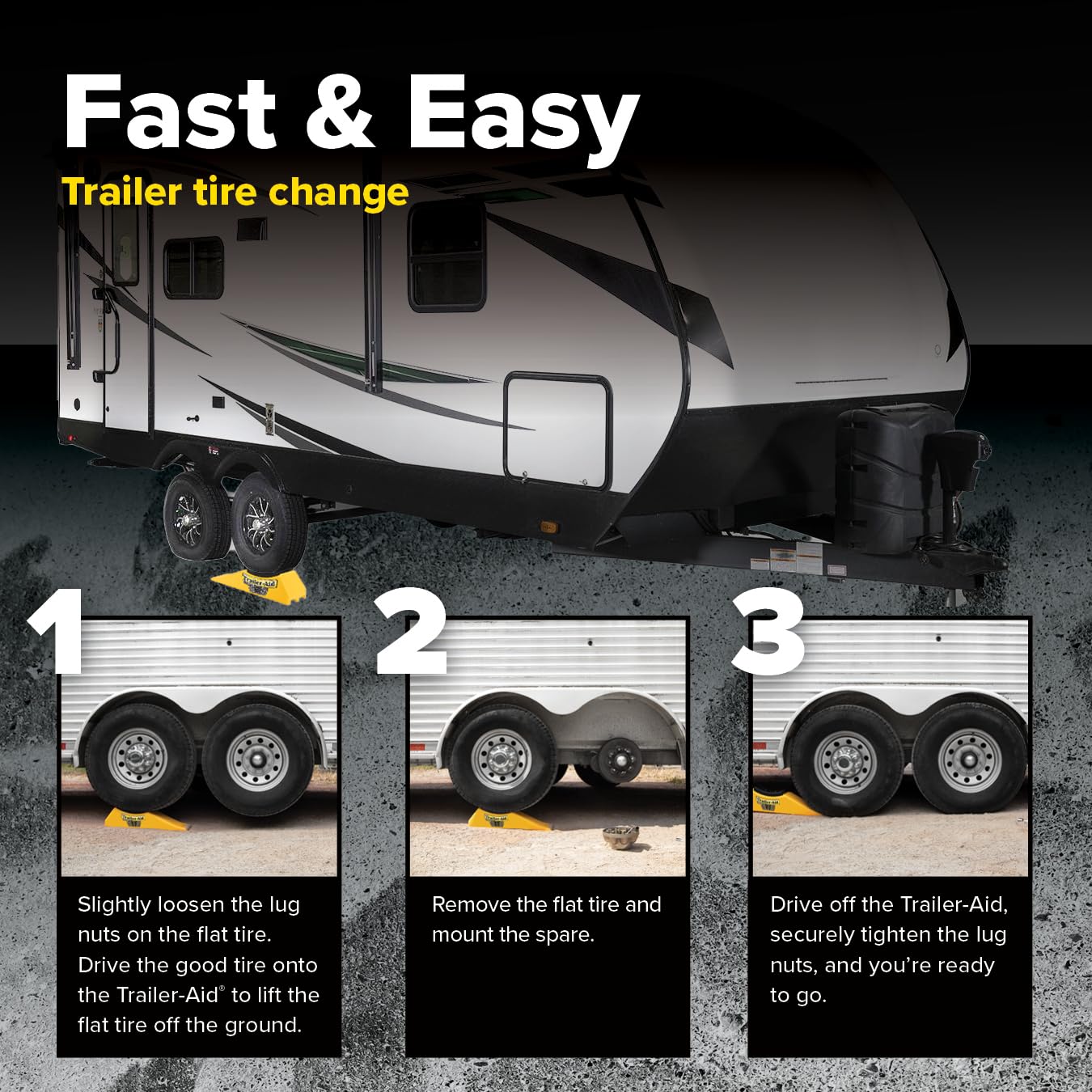 Trailer Aid 21002 Plus  Features A 5.5-Inch Lift & Crafted Of Heavy-Duty Lightweight Polymer  Great For Rvs, Campers, Travel Tra