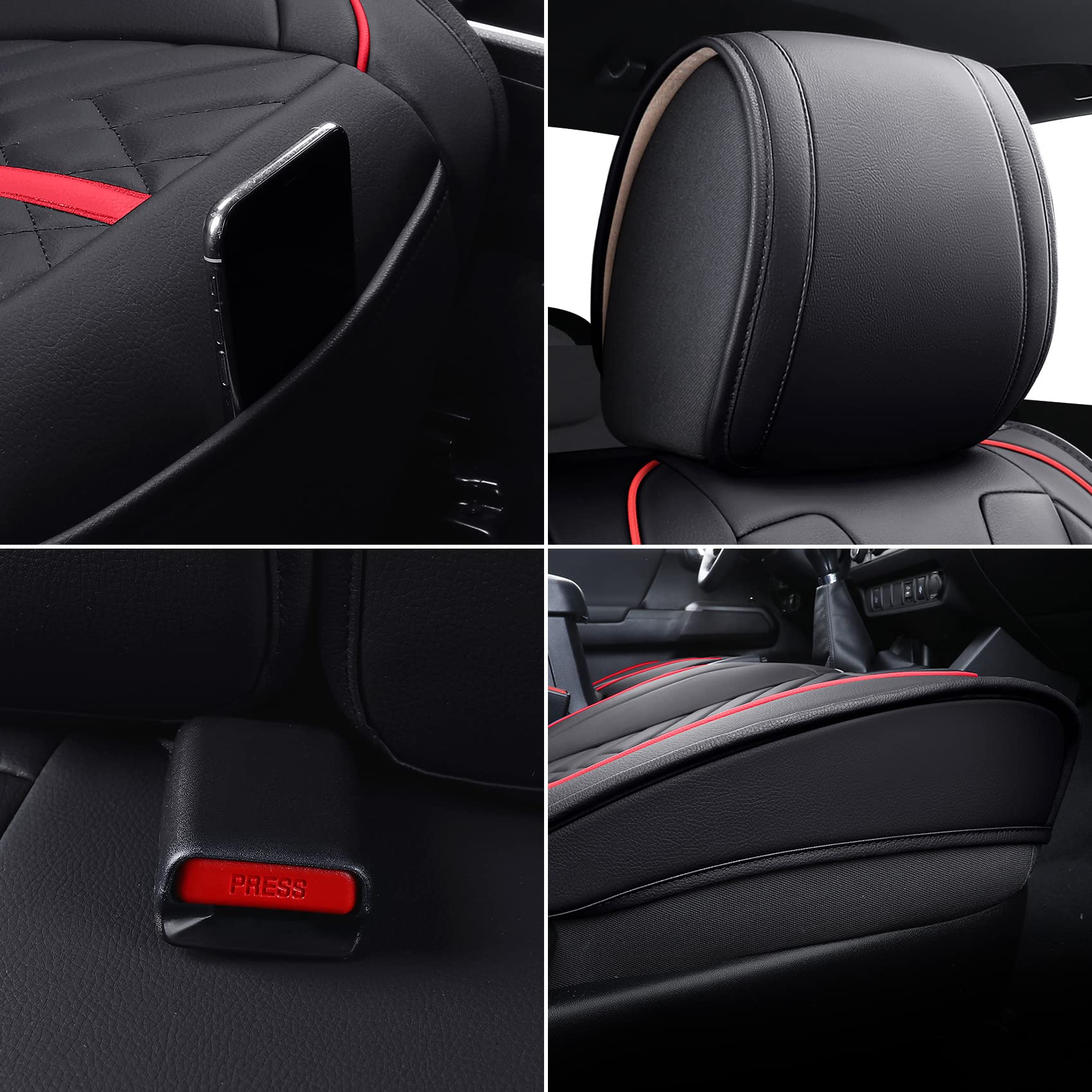 Tomatoman Toyota Tacoma Seat Covers 2005-2022 2023 2024 2025 Truck Access Crew Double Extended Cab TRD Sport Offroad Limited SR5