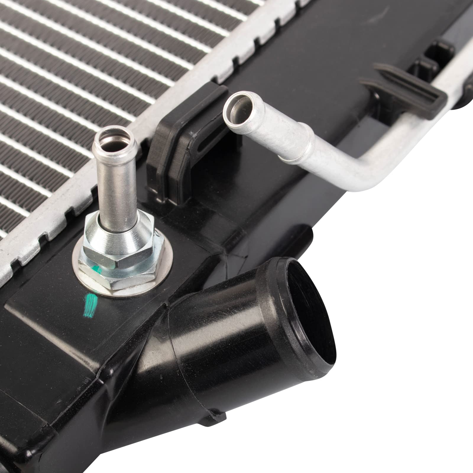 Trq Radiator Assembly Aluminum Core Compatible With 11-13 Hyundai Elantra 13 Elantra Coupe 13-15 Elantra Gt 14 Kia Forte Forte K