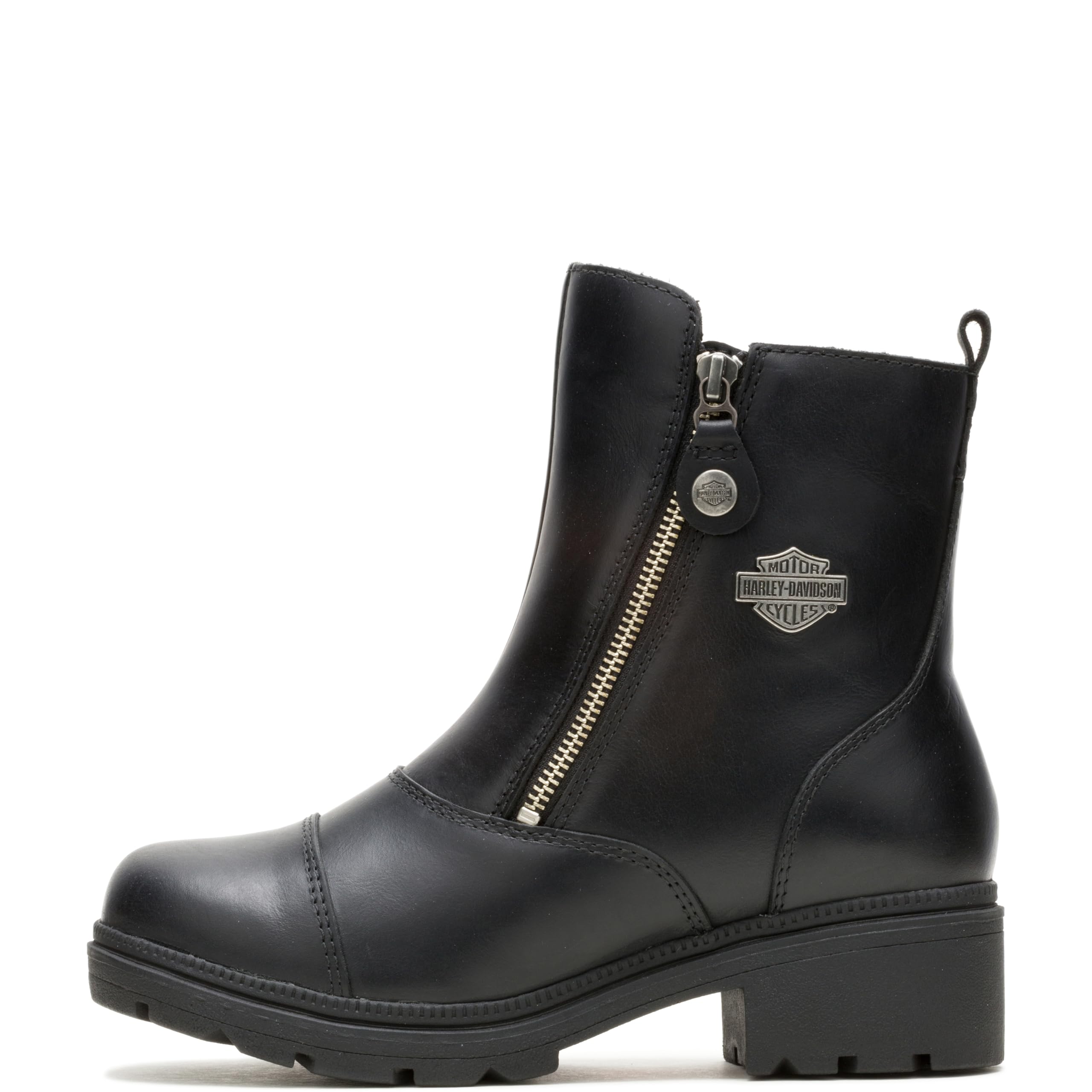 Harley-Davidson Footwear Women'S Amherst Motorcycle Boot, Black, 8.5