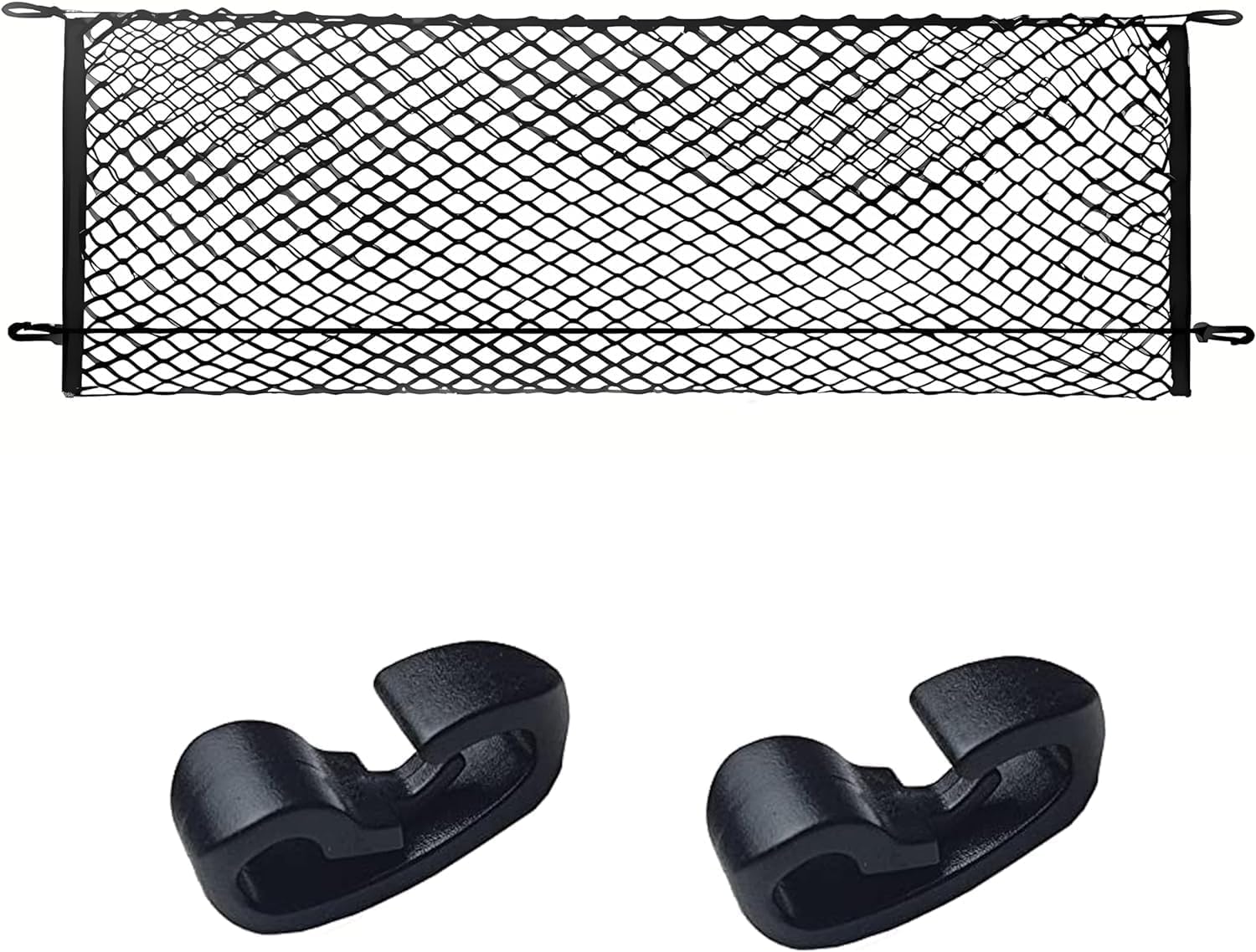 Leezhen Cargo Net Compatible With 2020-2025 Cadillac Xt6, Black, Nylon/Polyester, Hook Fastener