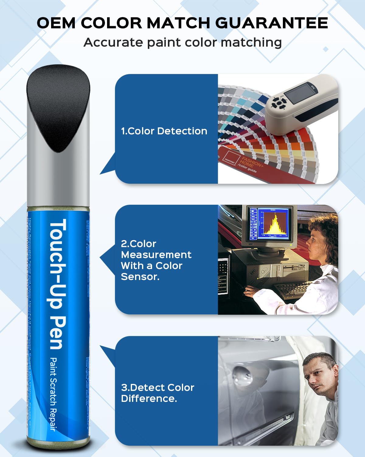 Teslaunch Carbon Black Metallic (416) For Bmw Car Touch Up Paint Kit,Exact Match Car Scratch Repair Touch Up Paint Kit(Carbon Bl