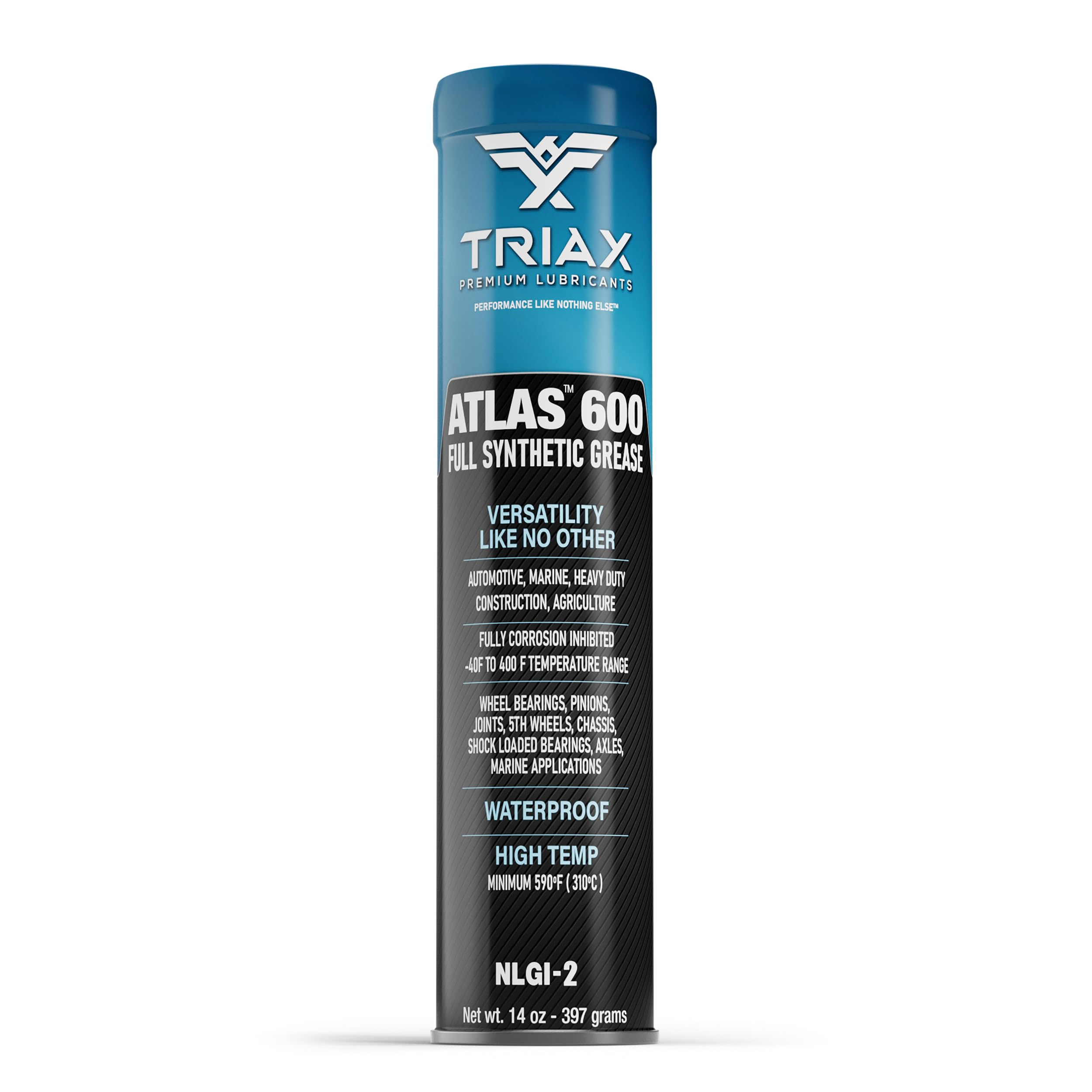TRIAX Atlas 600 - Full Synthetic Grease - Ultra Duty - All 5th Wheel, Bearings, Joints, Pivots, Bolts - Super Adhesive - Marine 