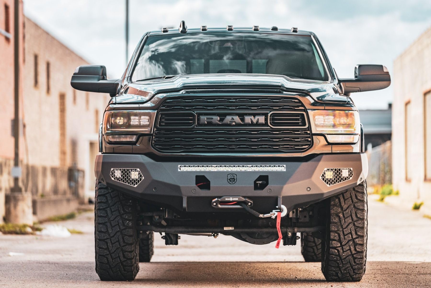 Road Armor 2204Df-B1-P3-Md-Bh Identity Full Width Raw Front Hd Bumper